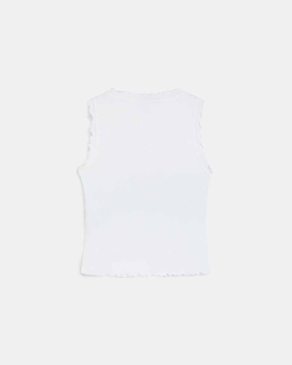 Camiseta Ribetes Ondulados Blanco