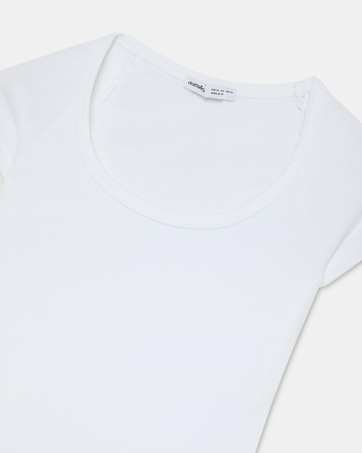 Camiseta Escote Redondo Blanco
