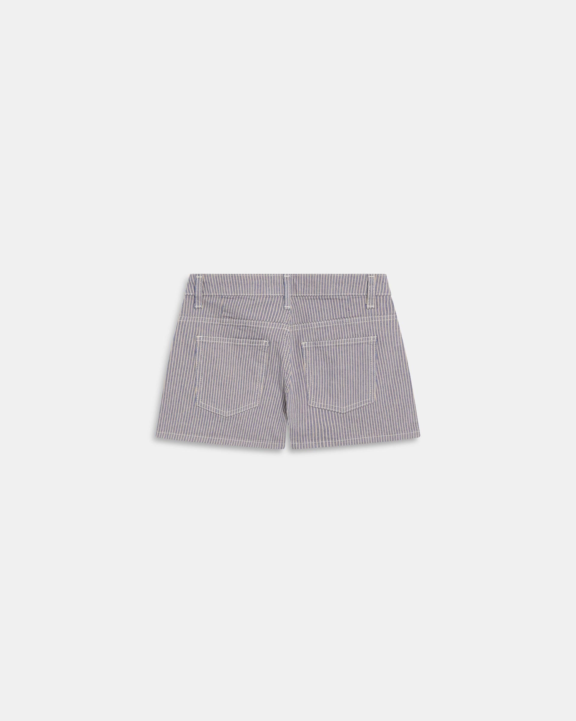 Shorts Básicos Rayas Azul