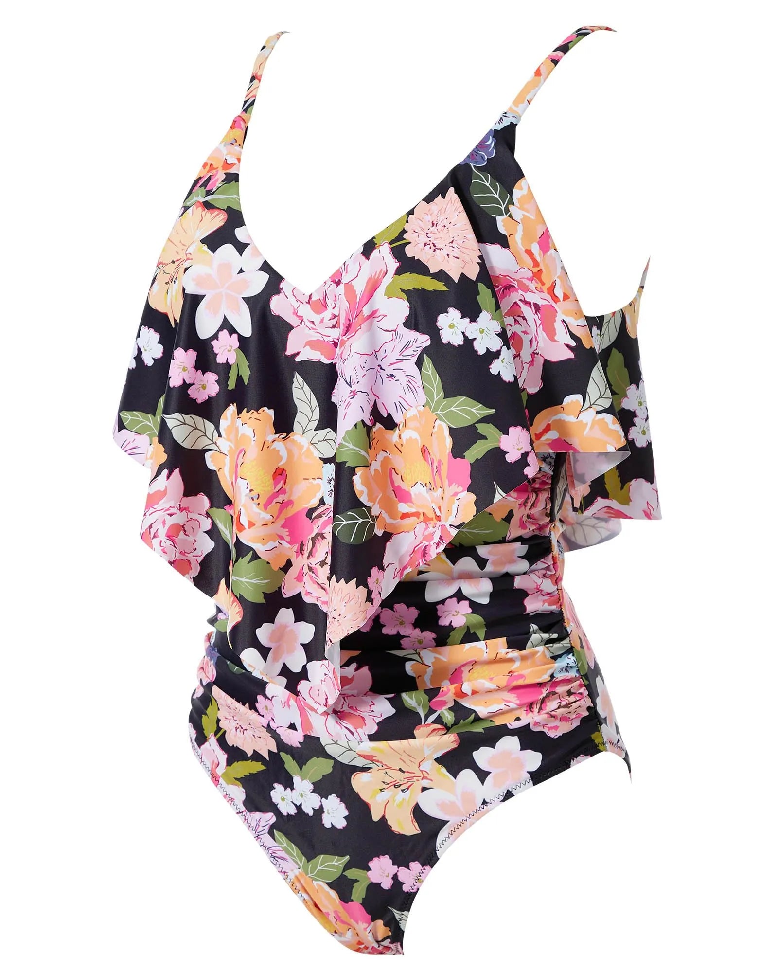 Ruffle One-Piece Ruched Swimsuits