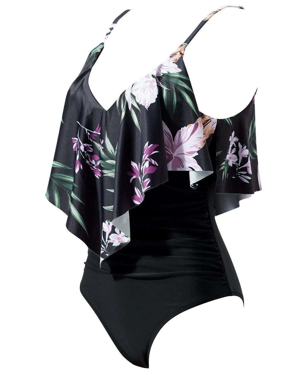 Ruffle One-Piece Ruched Swimsuits