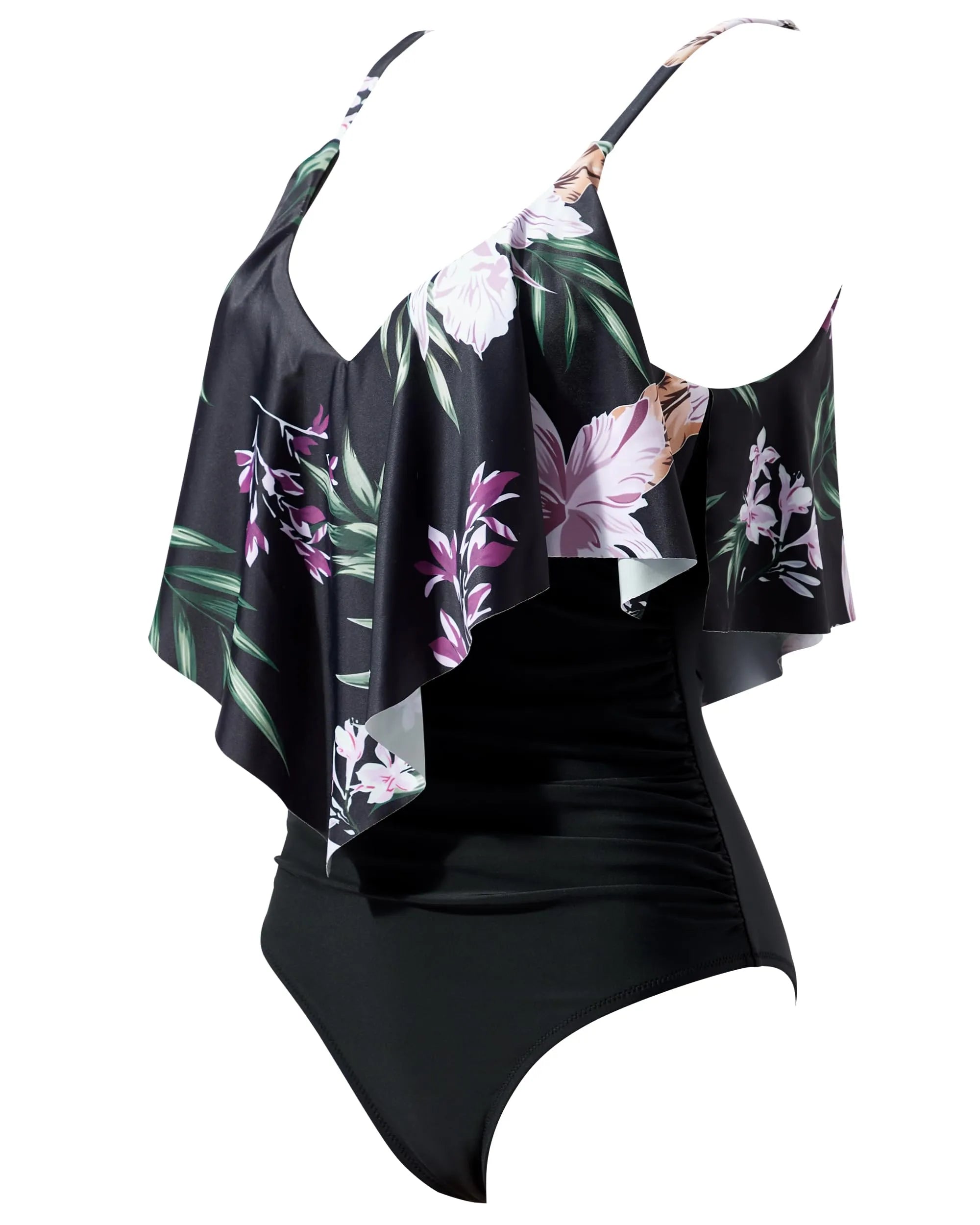 Ruffle One-Piece Ruched Swimsuits