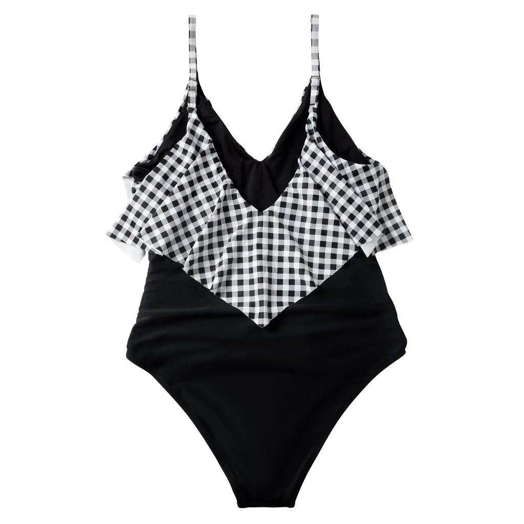 Ruffle One-Piece Ruched Swimsuits