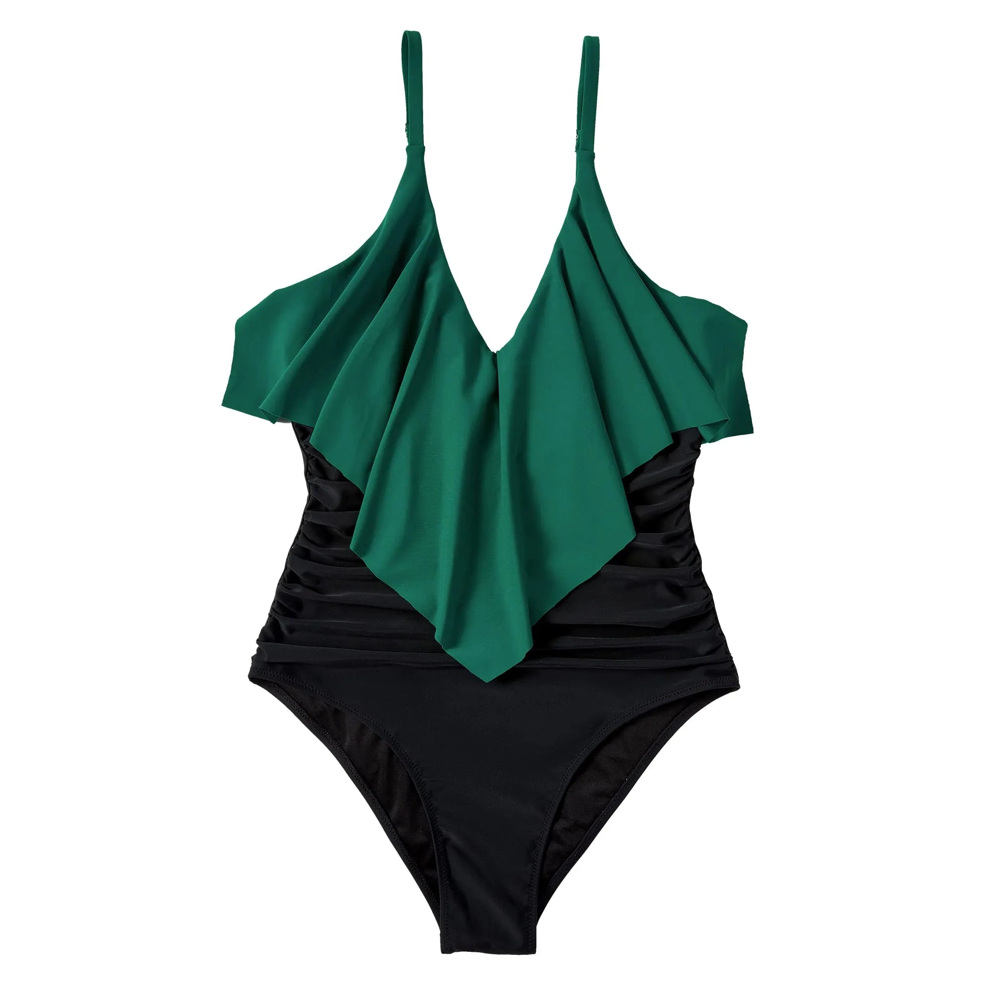 Ruffle One-Piece Ruched Swimsuits