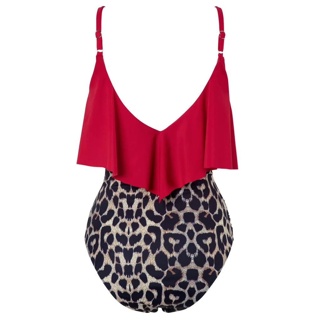 Ruffle One-Piece Ruched Swimsuits