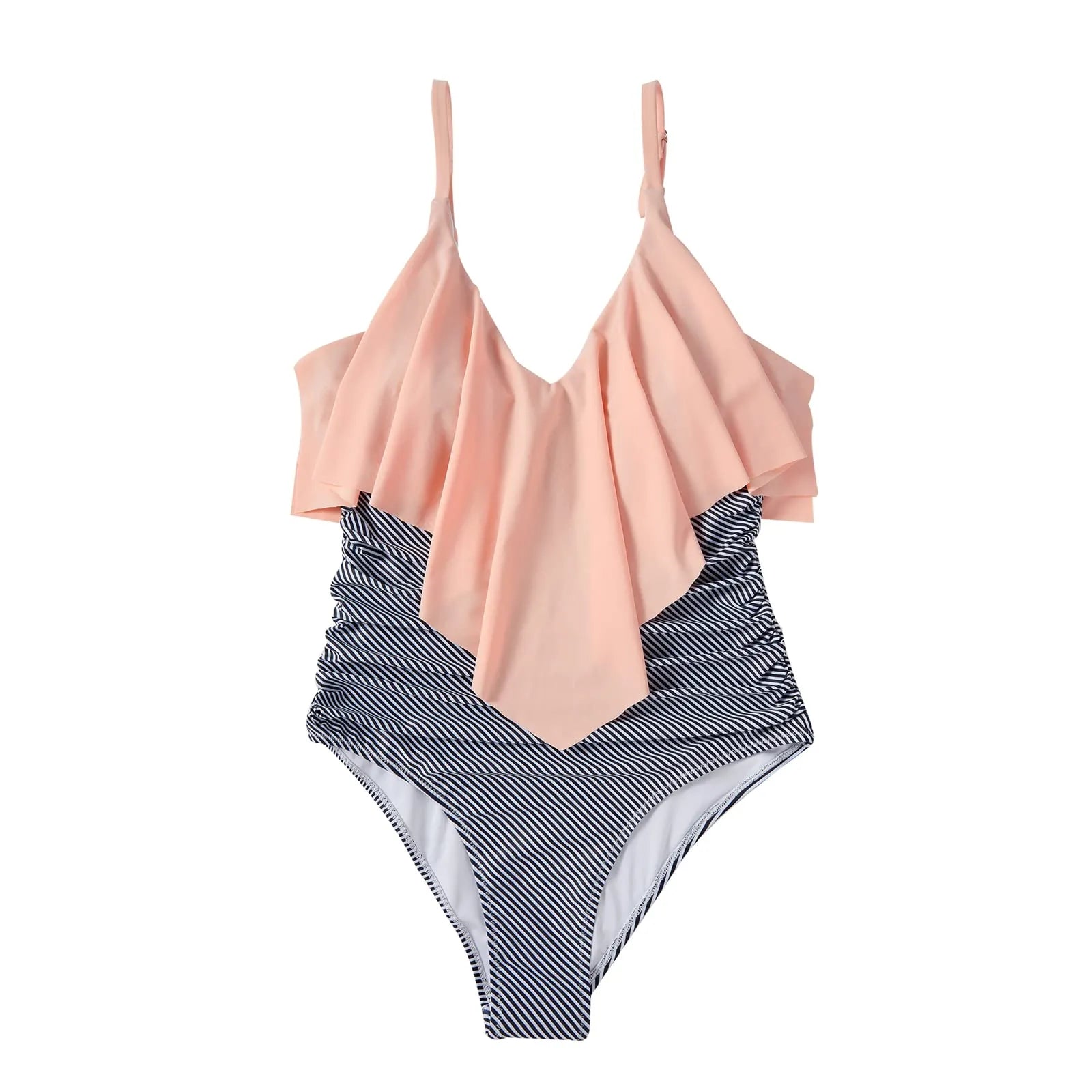 Ruffle One-Piece Ruched Swimsuits