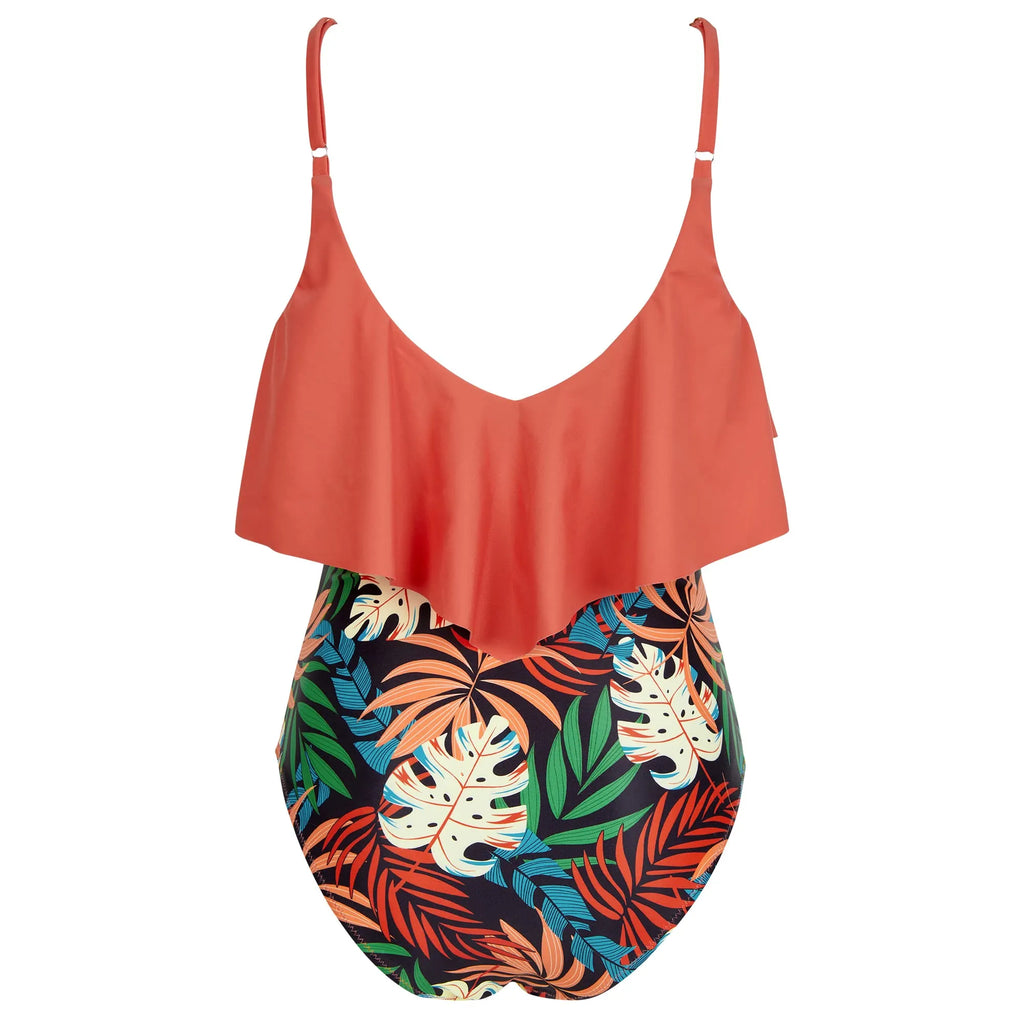 Ruffle One-Piece Ruched Swimsuits
