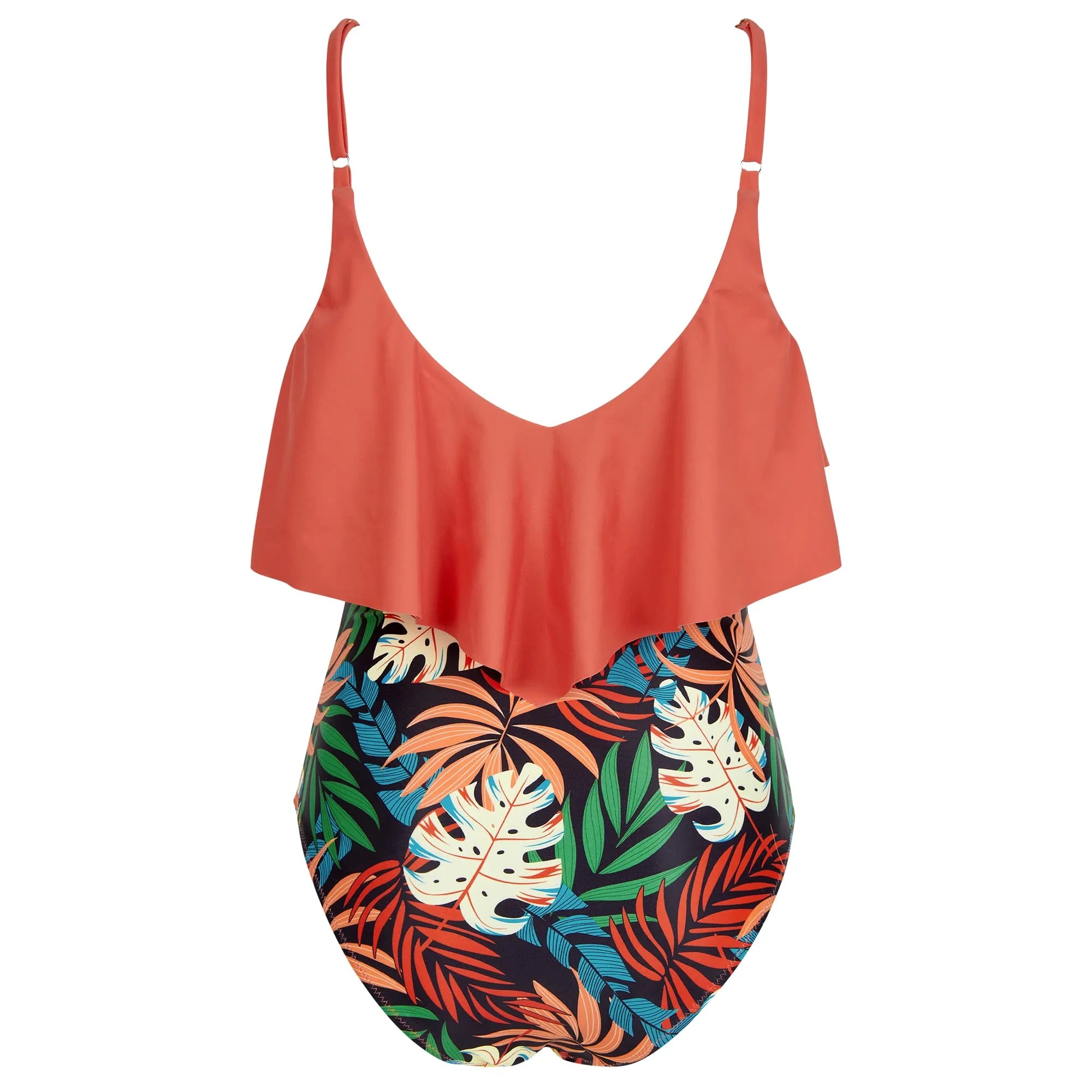 Ruffle One-Piece Ruched Swimsuits