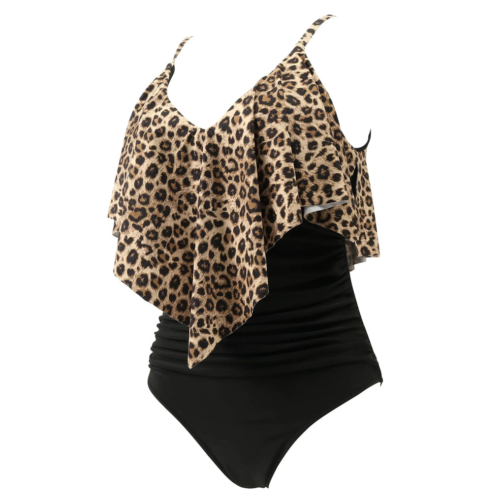 Ruffle One-Piece Ruched Swimsuits