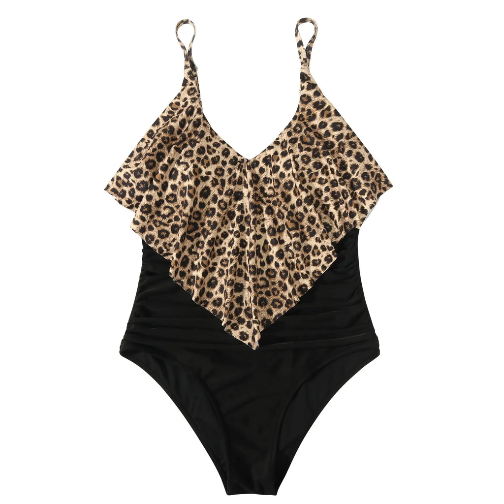 Ruffle One-Piece Ruched Swimsuits
