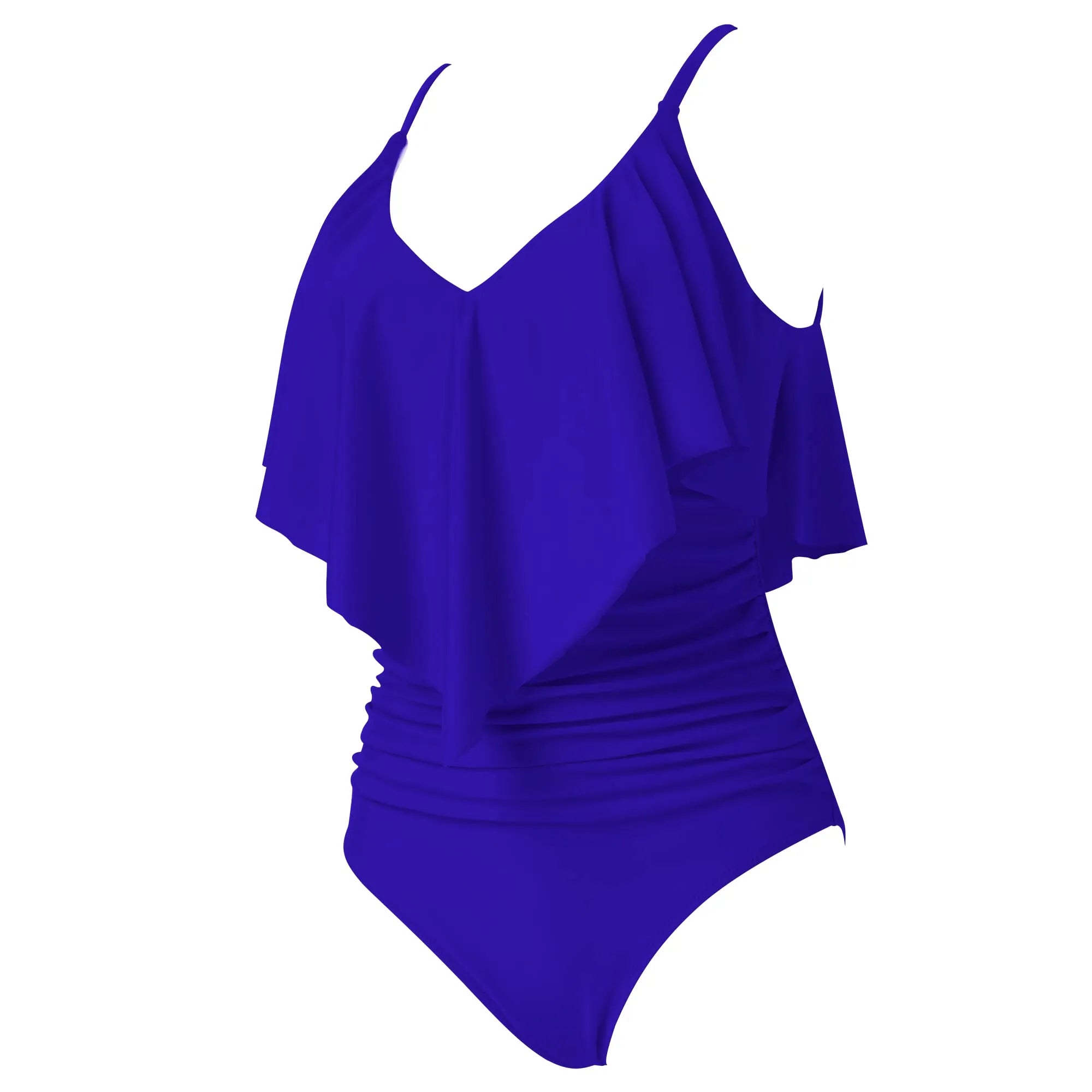 Ruffle One-Piece Ruched Swimsuits