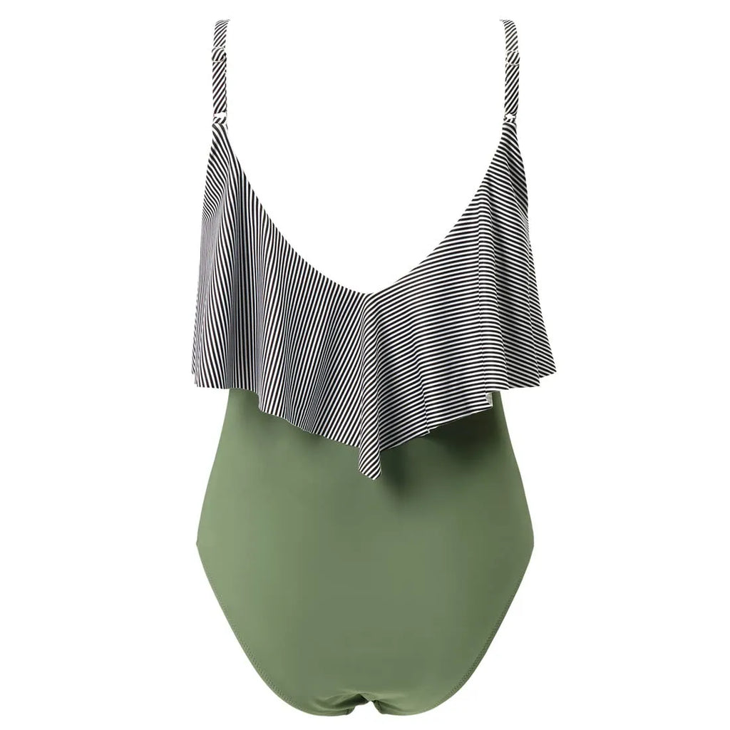 Ruffle One-Piece Ruched Swimsuits