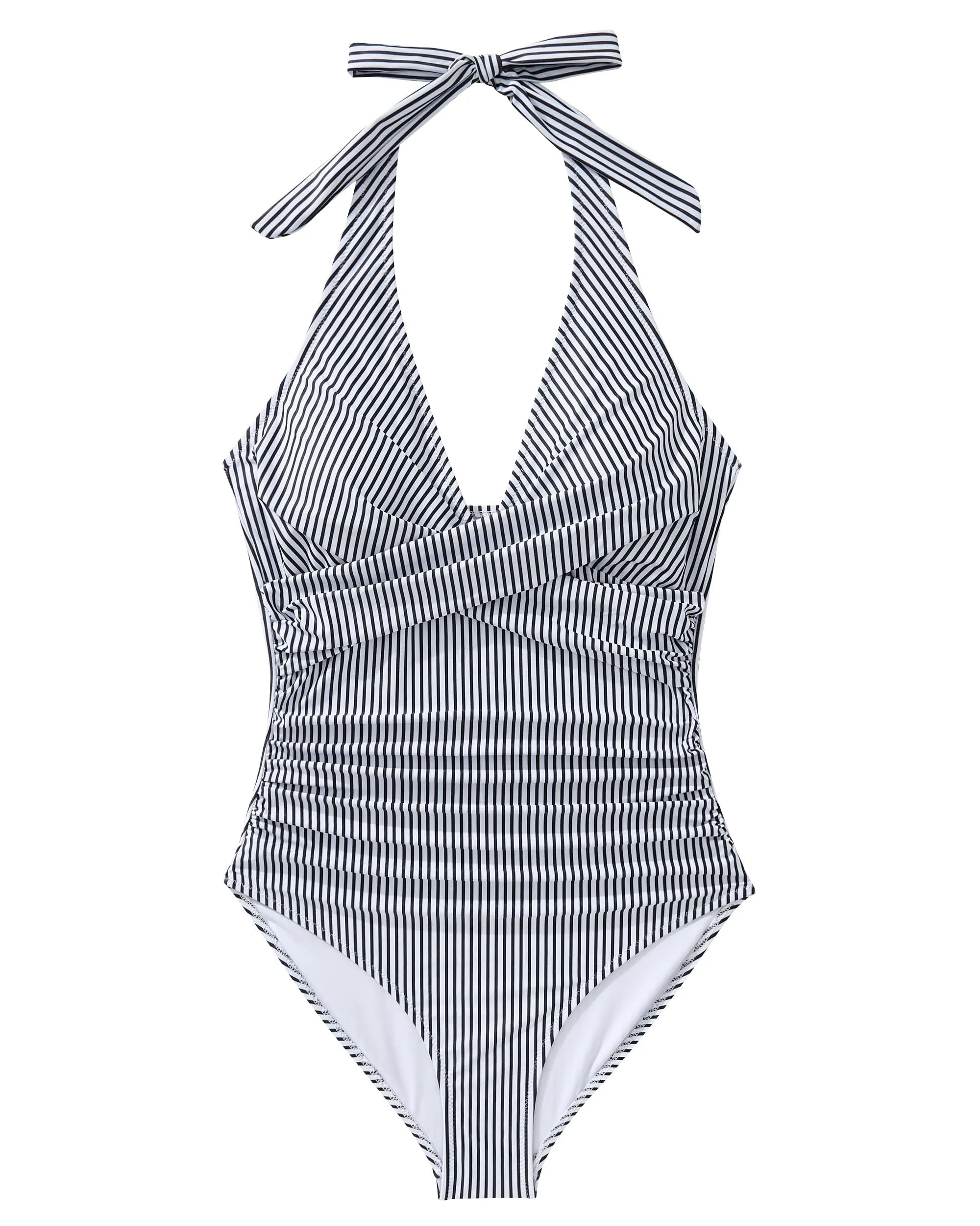 Floral Halter Push-Up Swimsuits