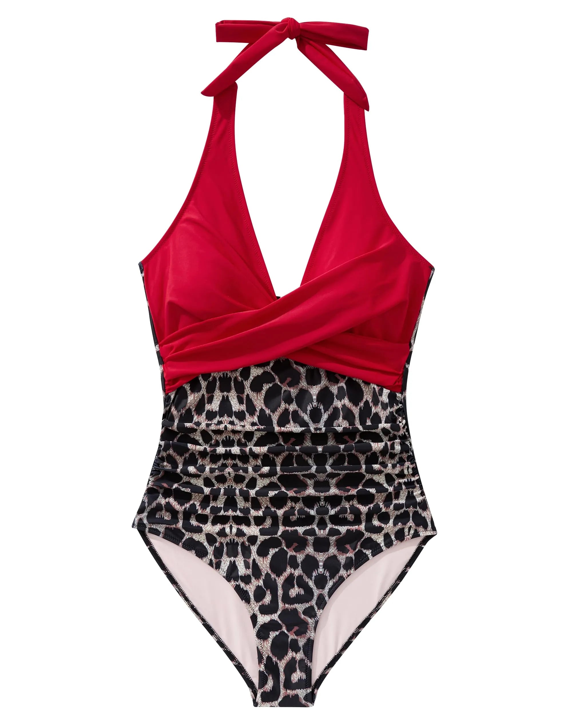 Floral Halter Push-Up Swimsuits