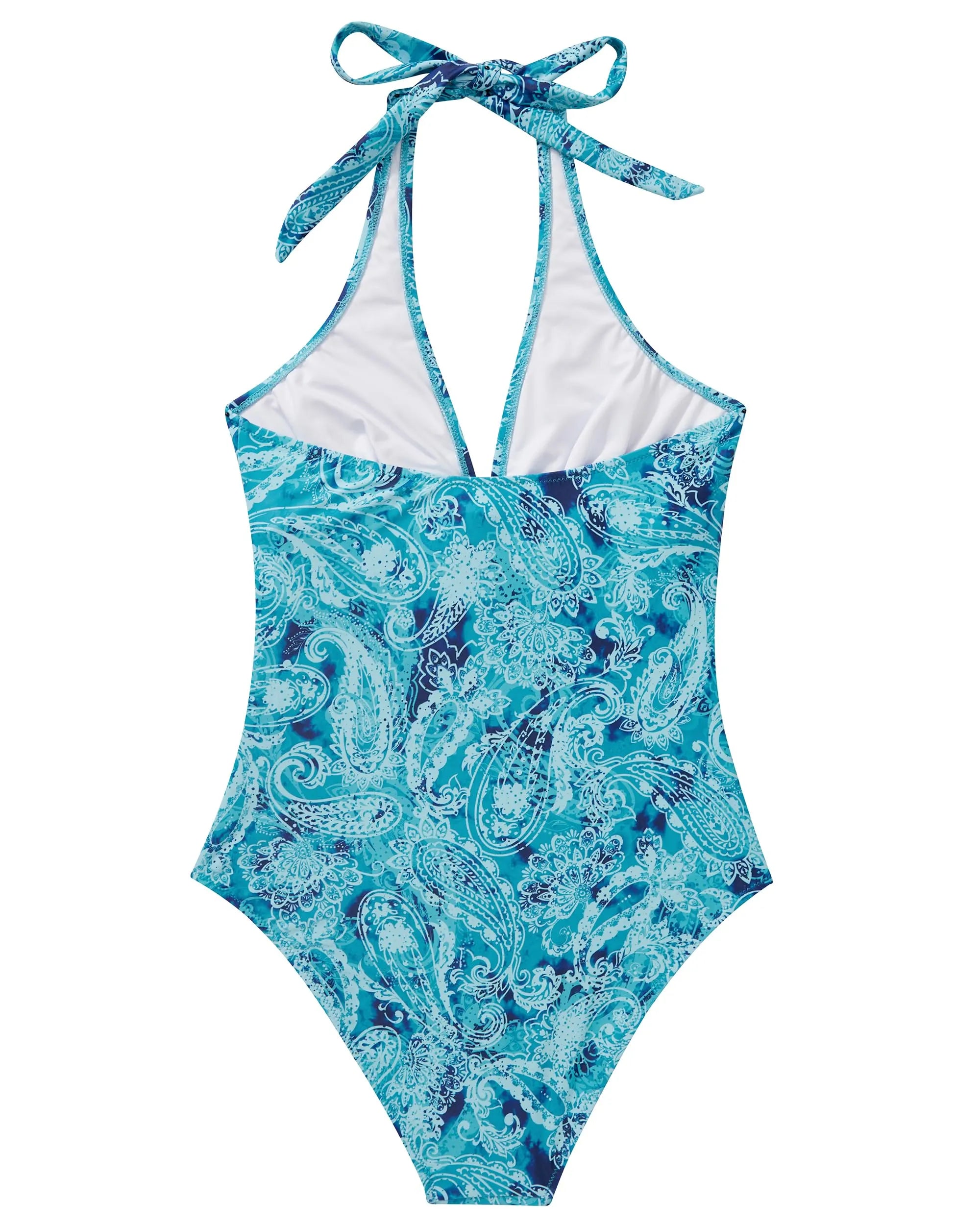 Floral Halter Push-Up Swimsuits