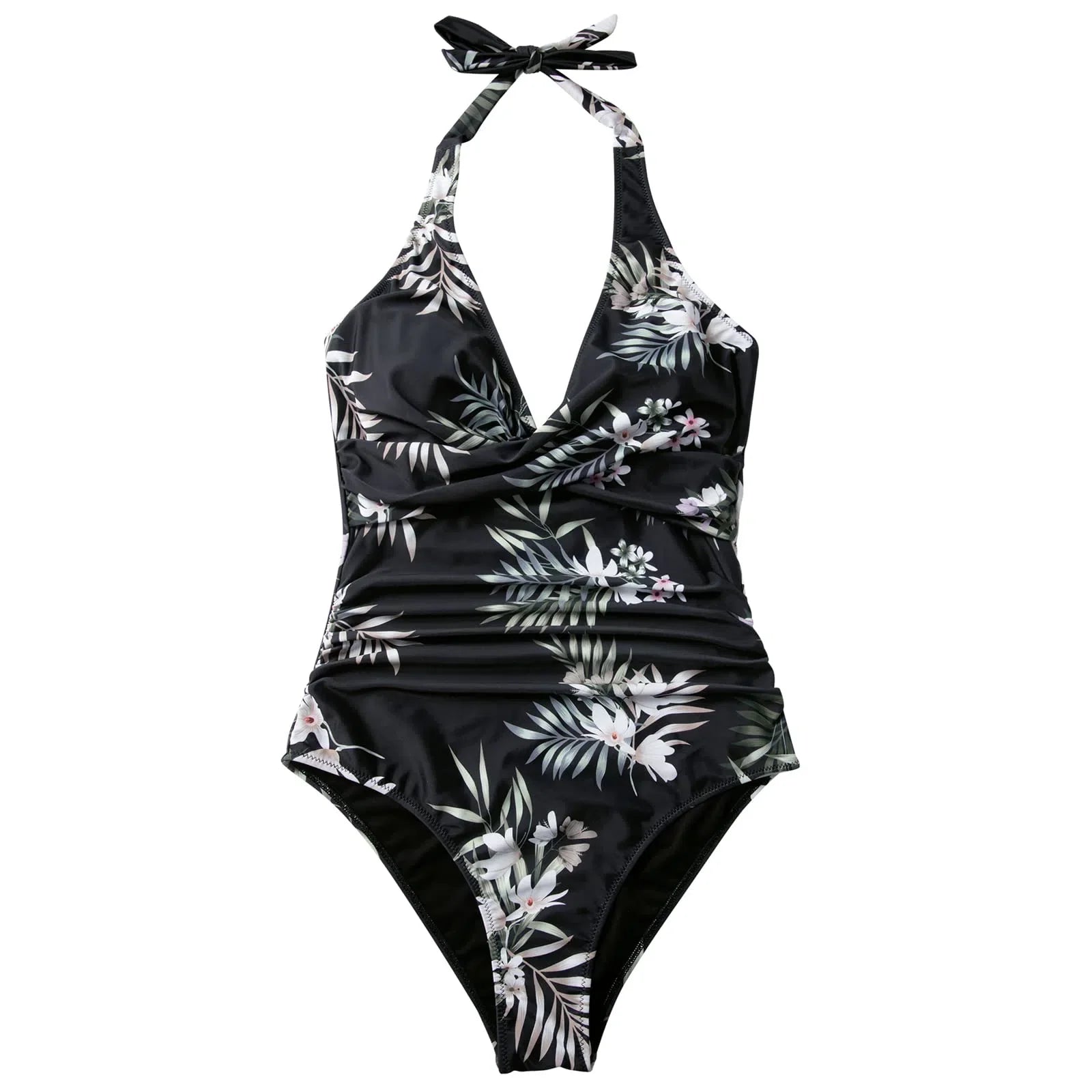 Floral Halter Push-Up Swimsuits