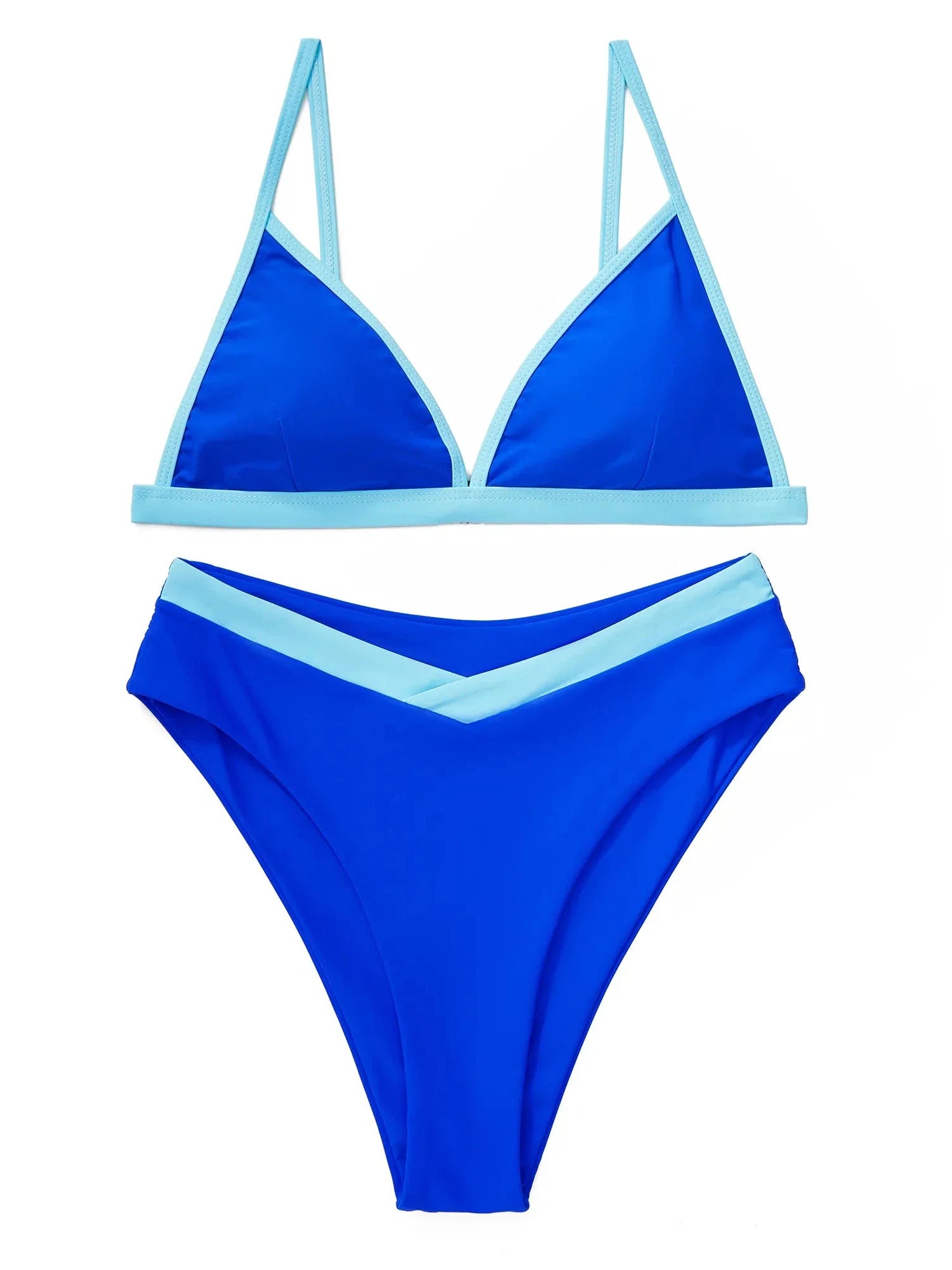 Triangle High Cut Bikini Set