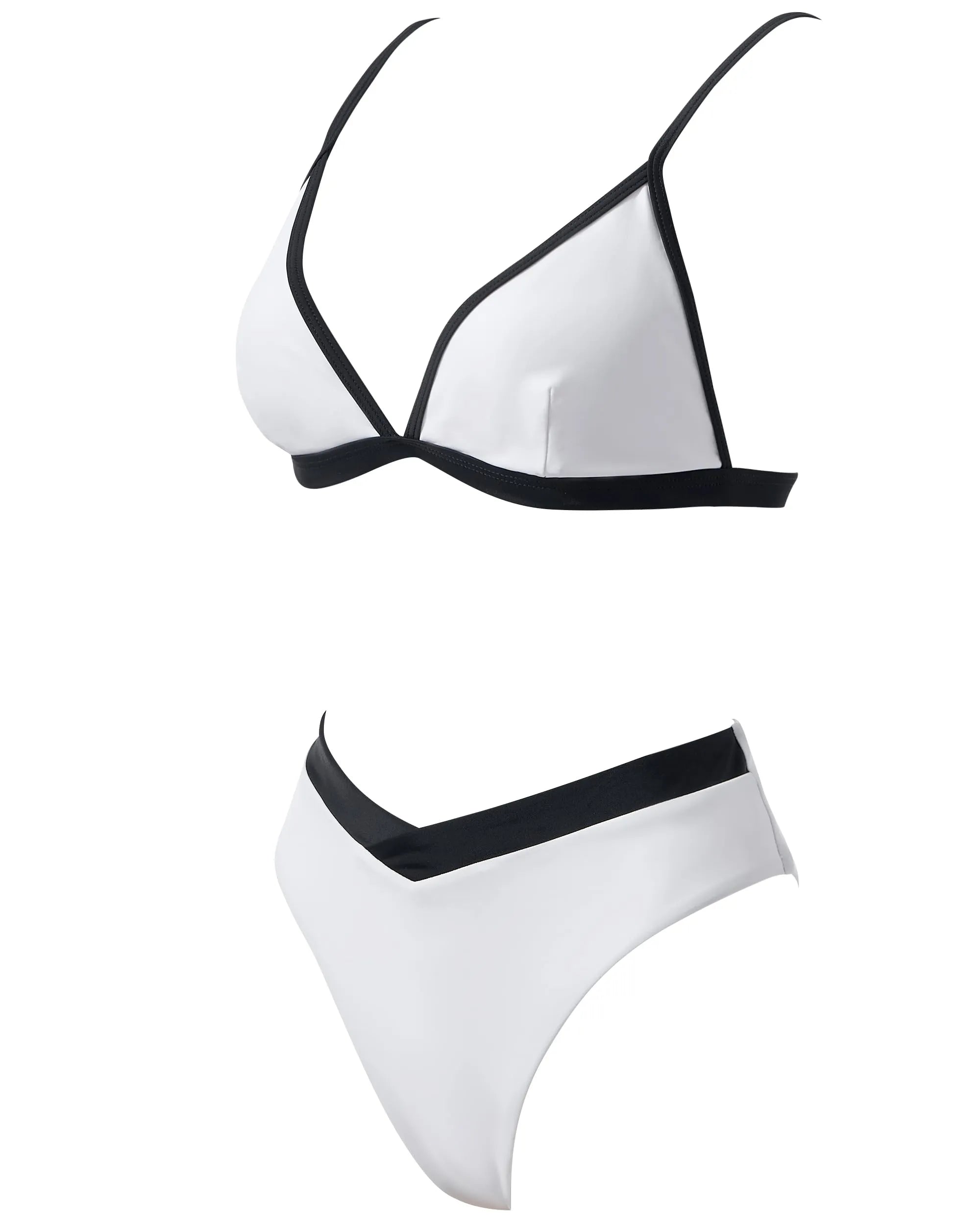 Triangle High Cut Bikini Set