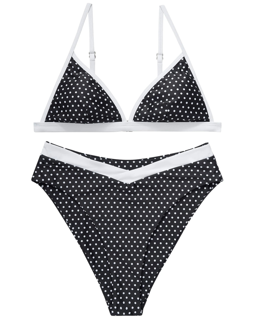 Triangle High Cut Bikini Set