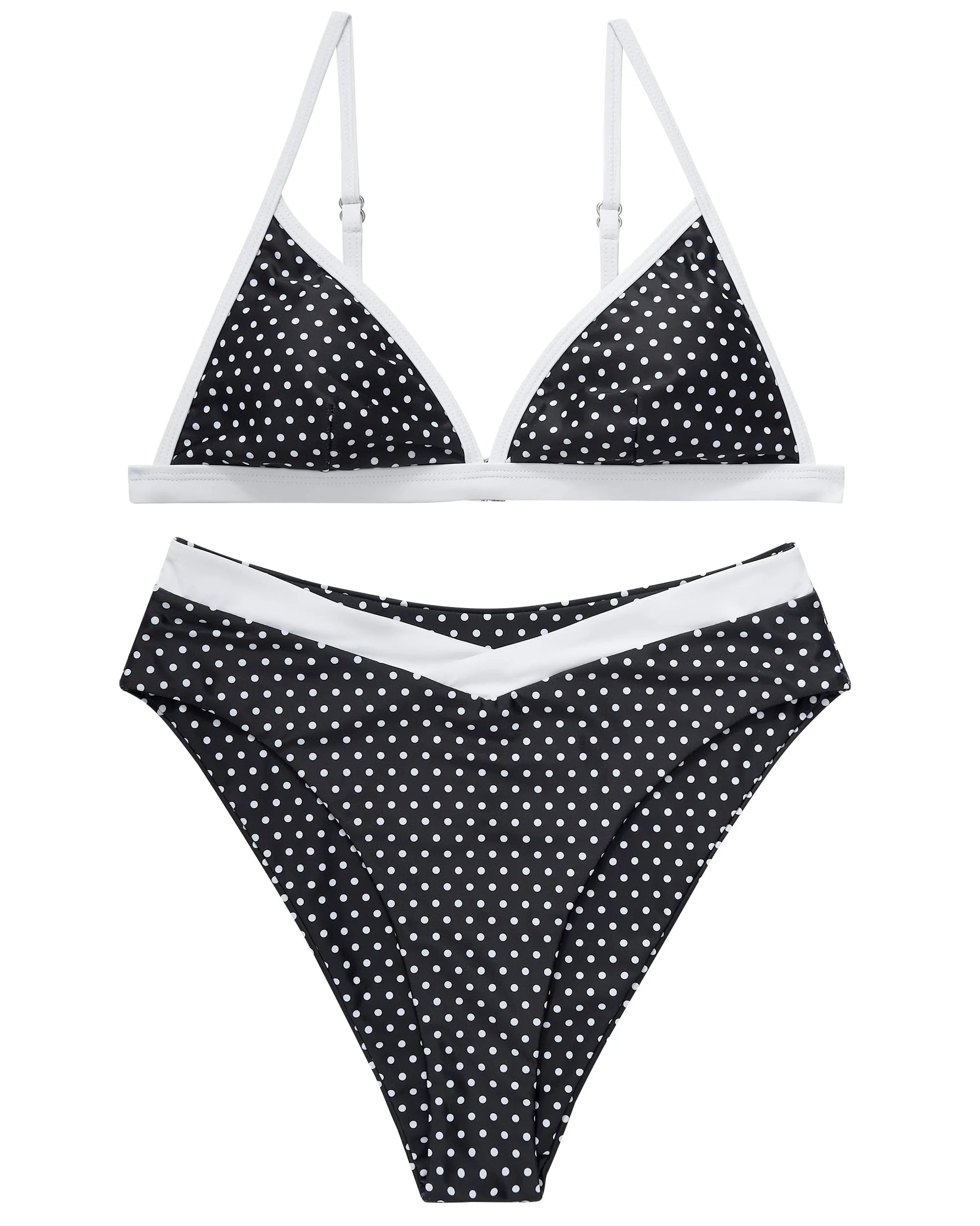 Triangle High Cut Bikini Set