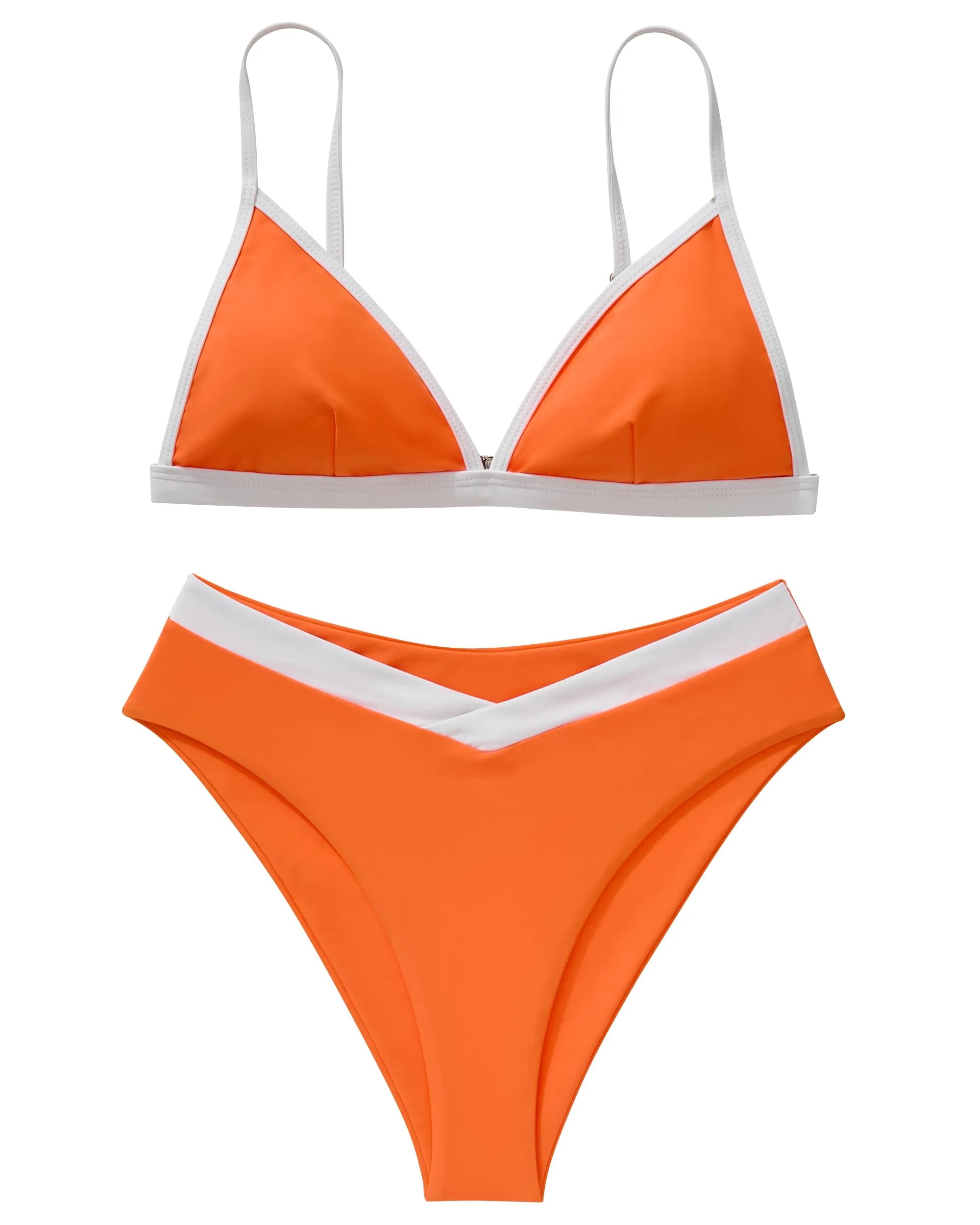 Triangle High Cut Bikini Set