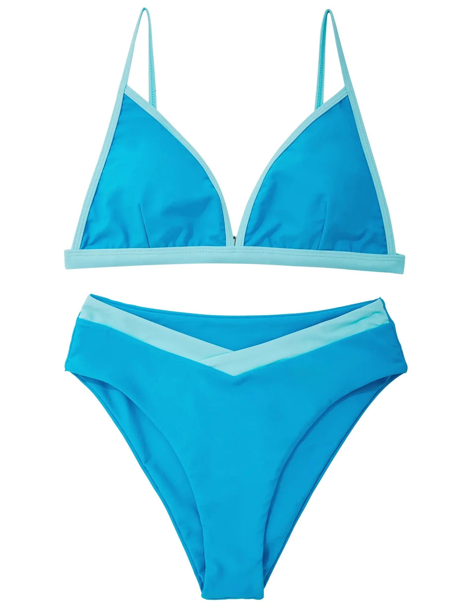 Triangle High Cut Bikini Set