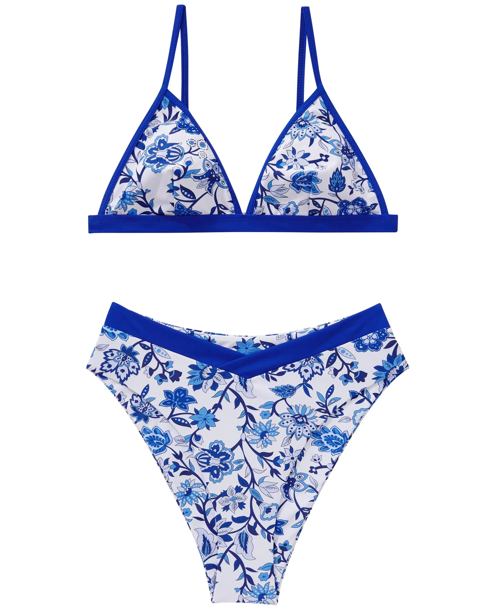 Triangle High Cut Bikini Set