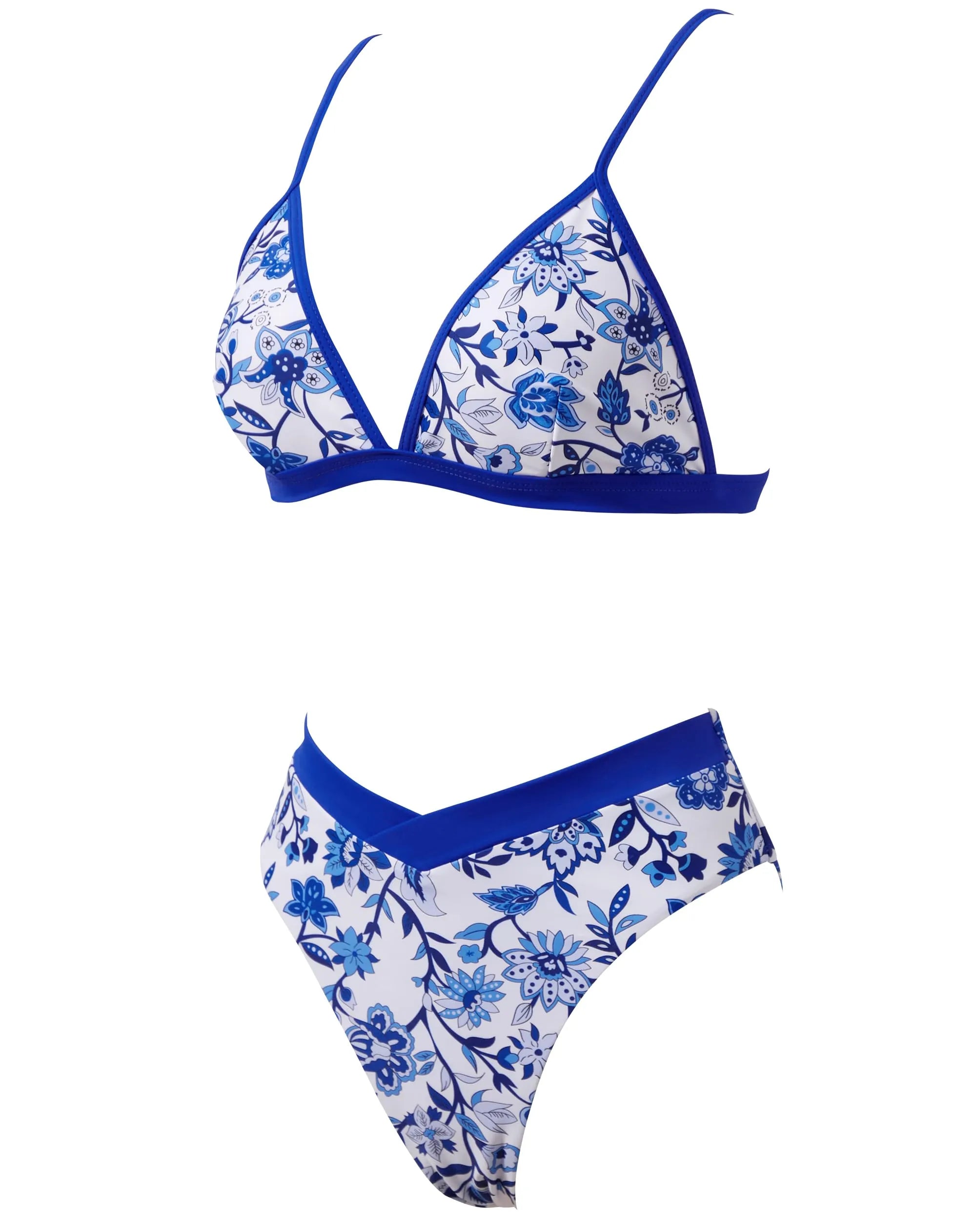 Triangle High Cut Bikini Set