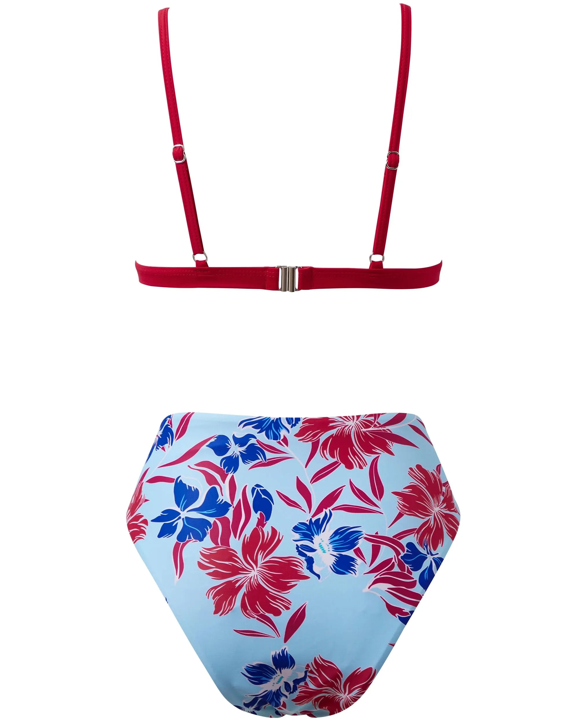 Triangle High Cut Bikini Set