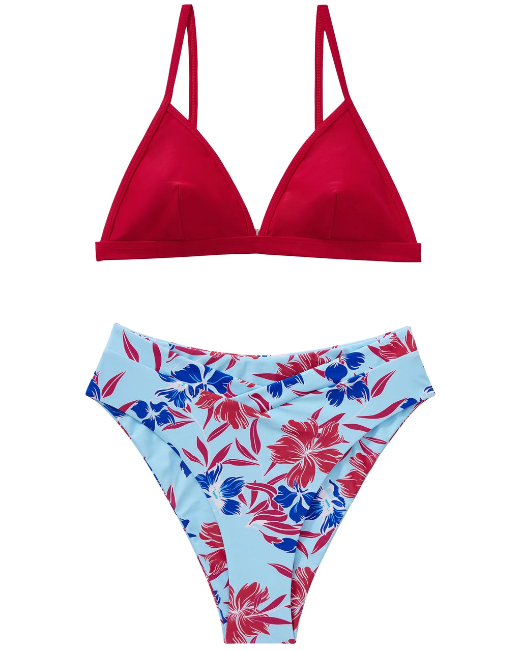 Triangle High Cut Bikini Set
