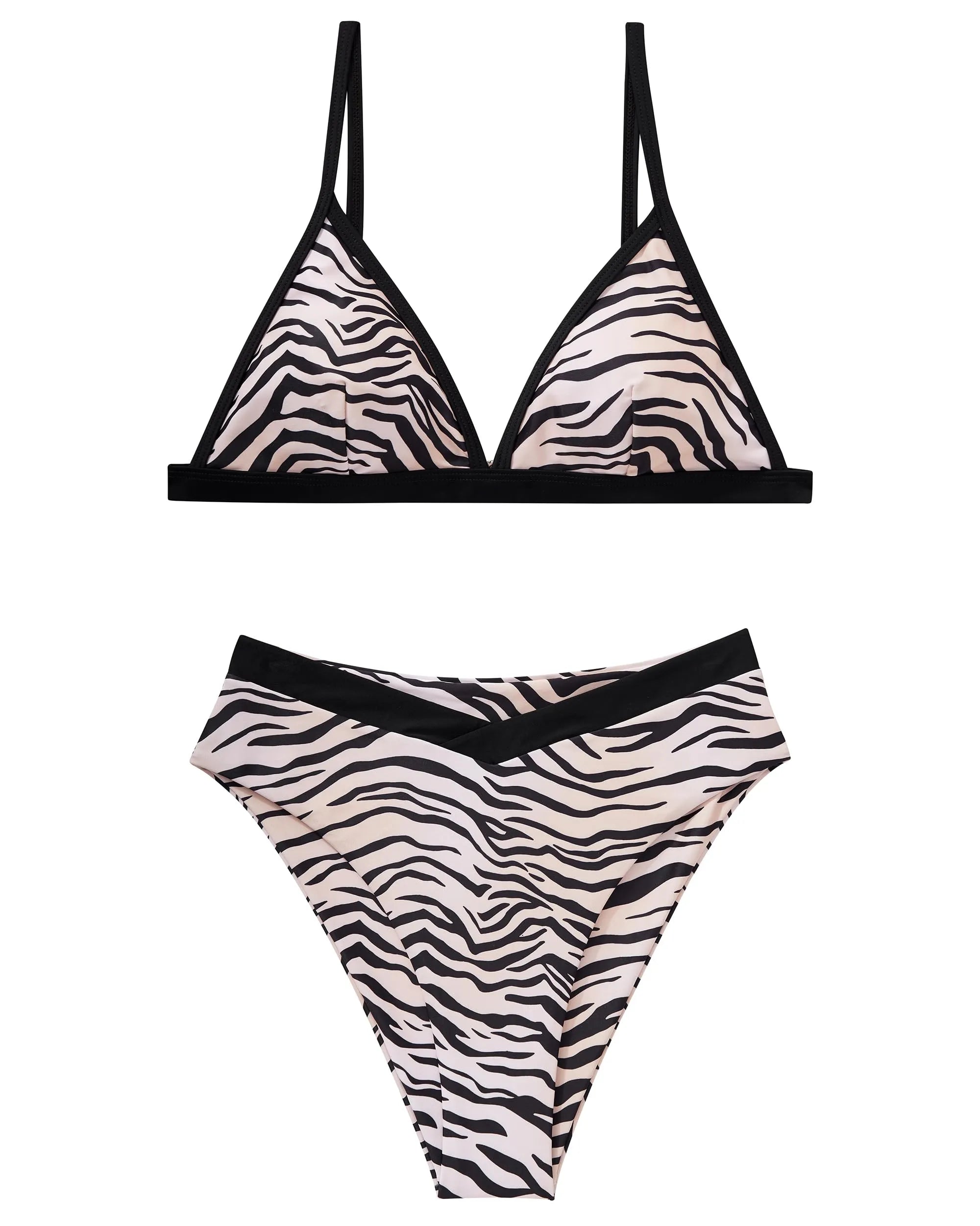 Triangle High Cut Bikini Set