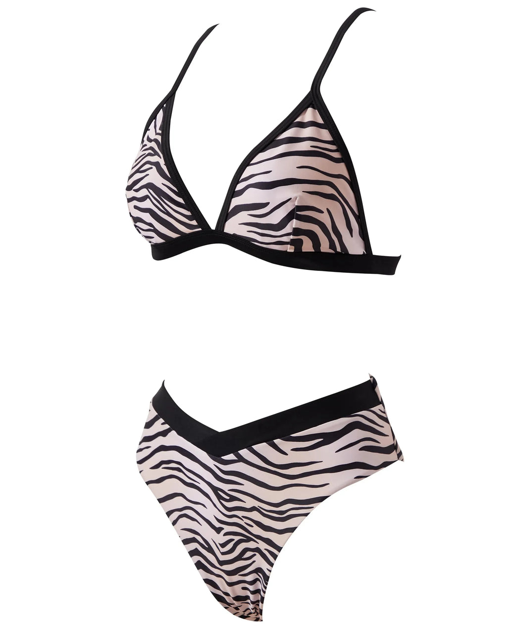 Triangle High Cut Bikini Set