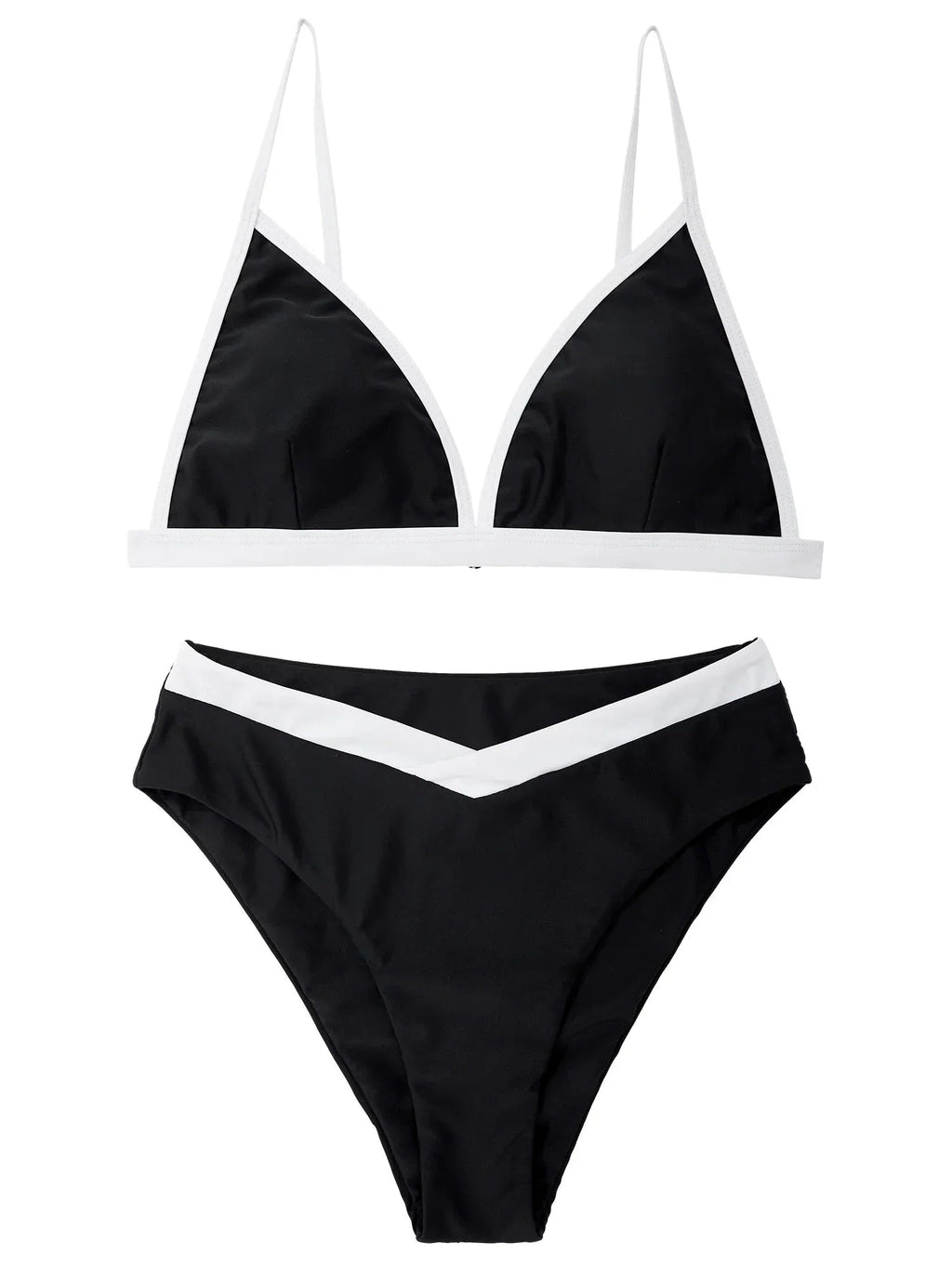 Triangle High Cut Bikini Set