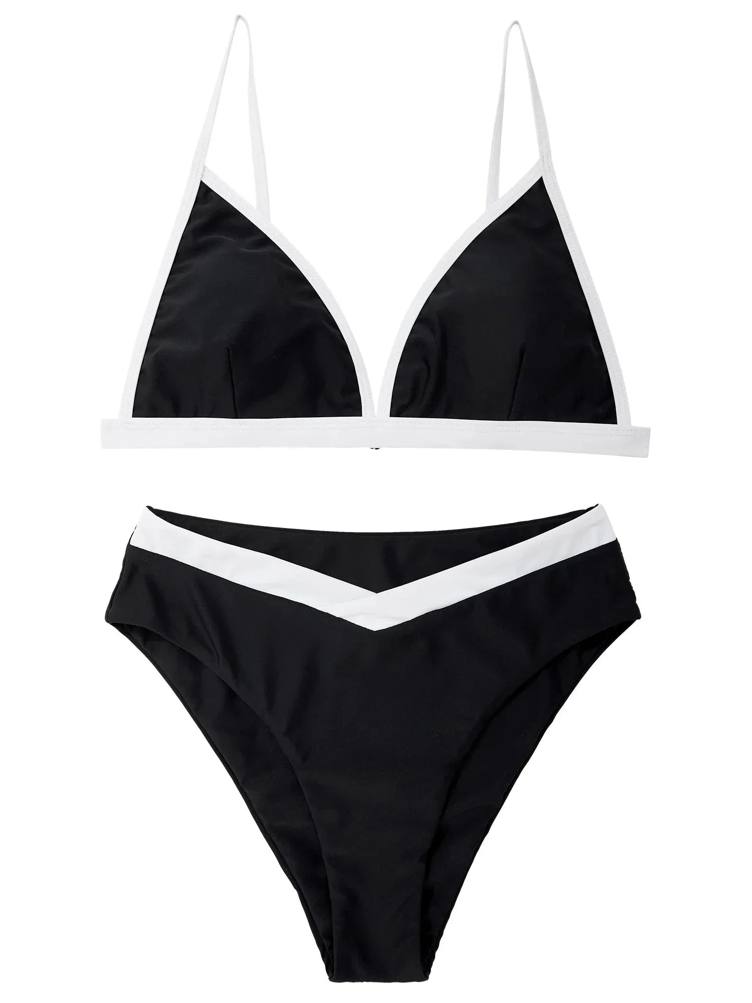 Triangle High Cut Bikini Set