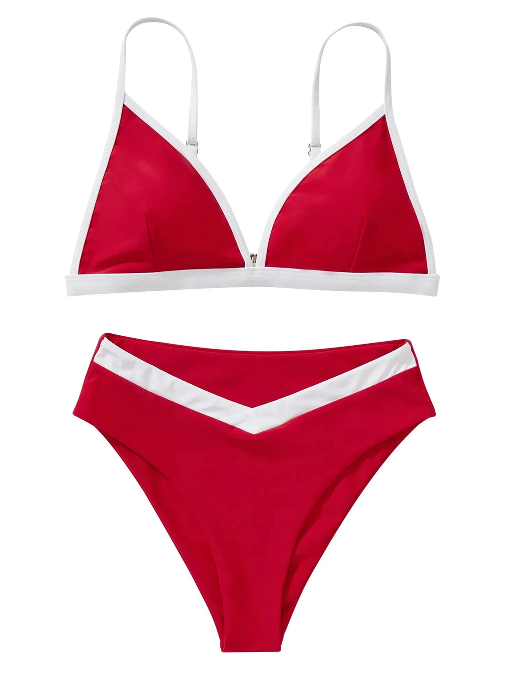 Triangle High Cut Bikini Set