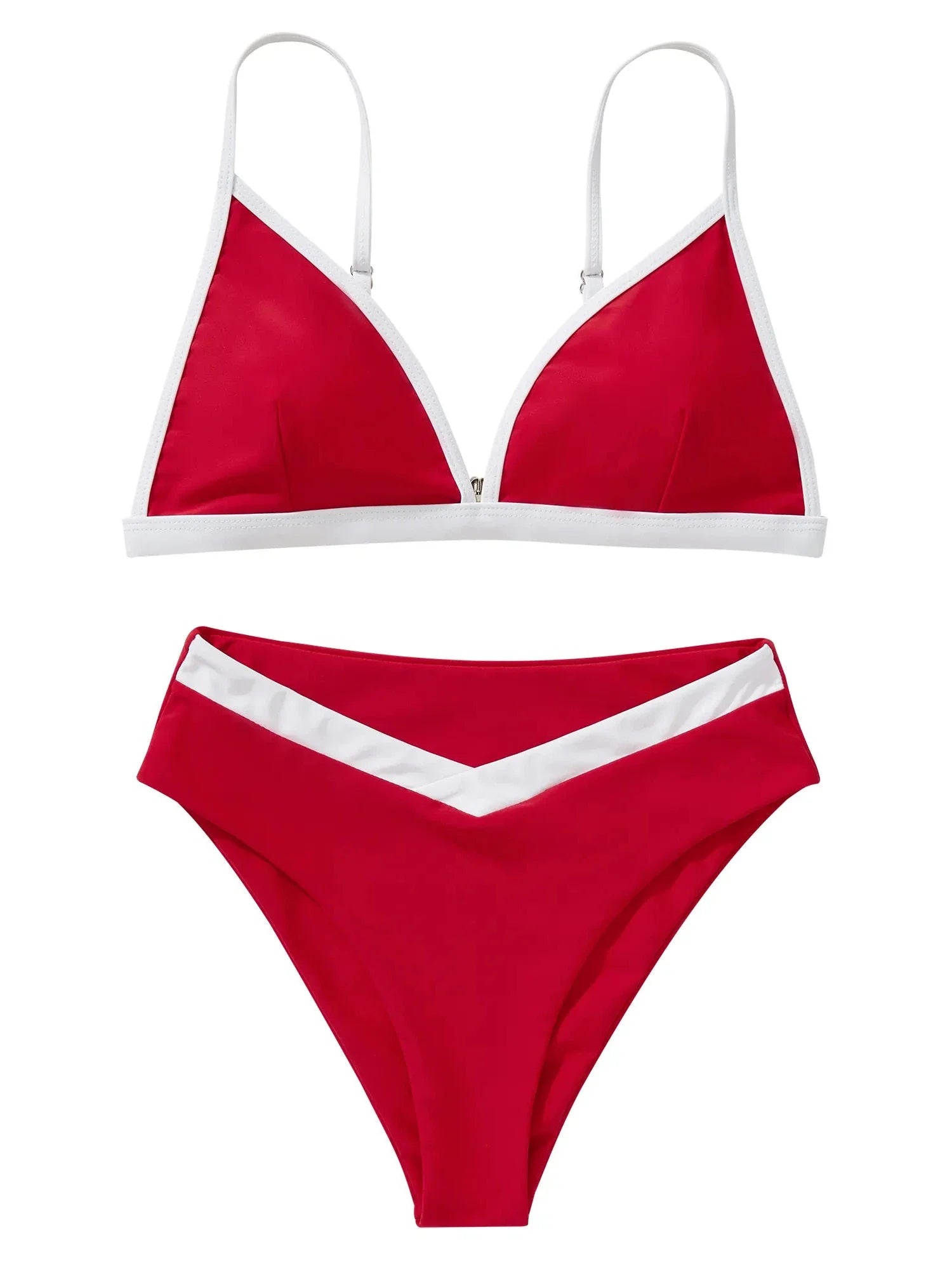 Triangle High Cut Bikini Set