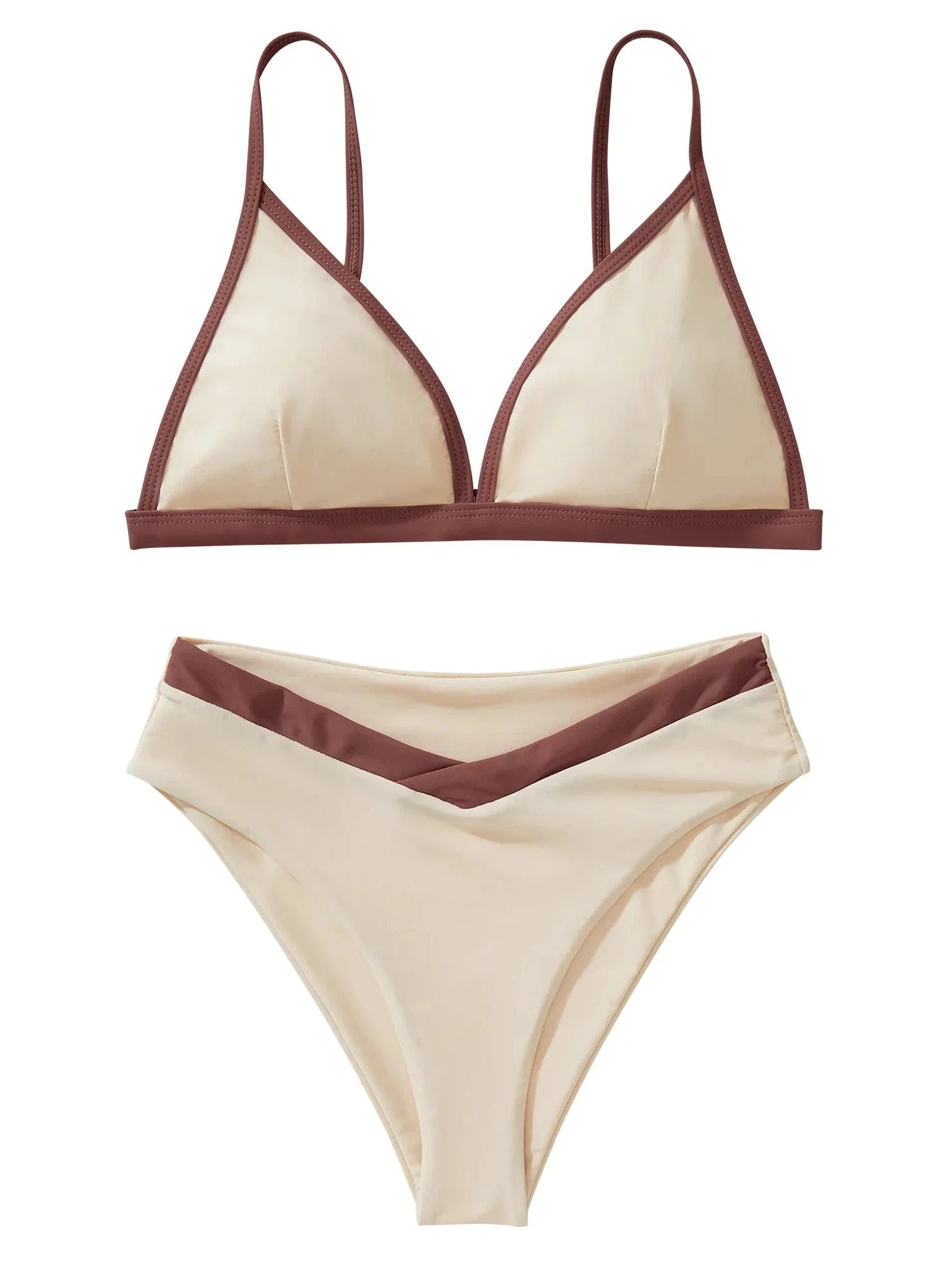 Triangle High Cut Bikini Set