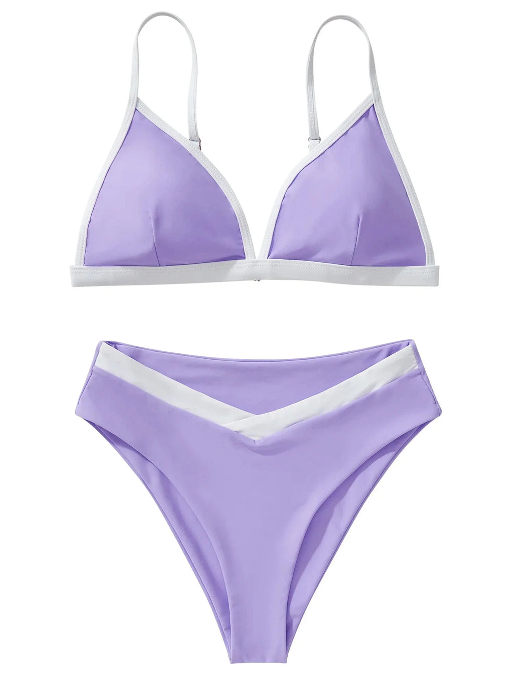 Triangle High Cut Bikini Set