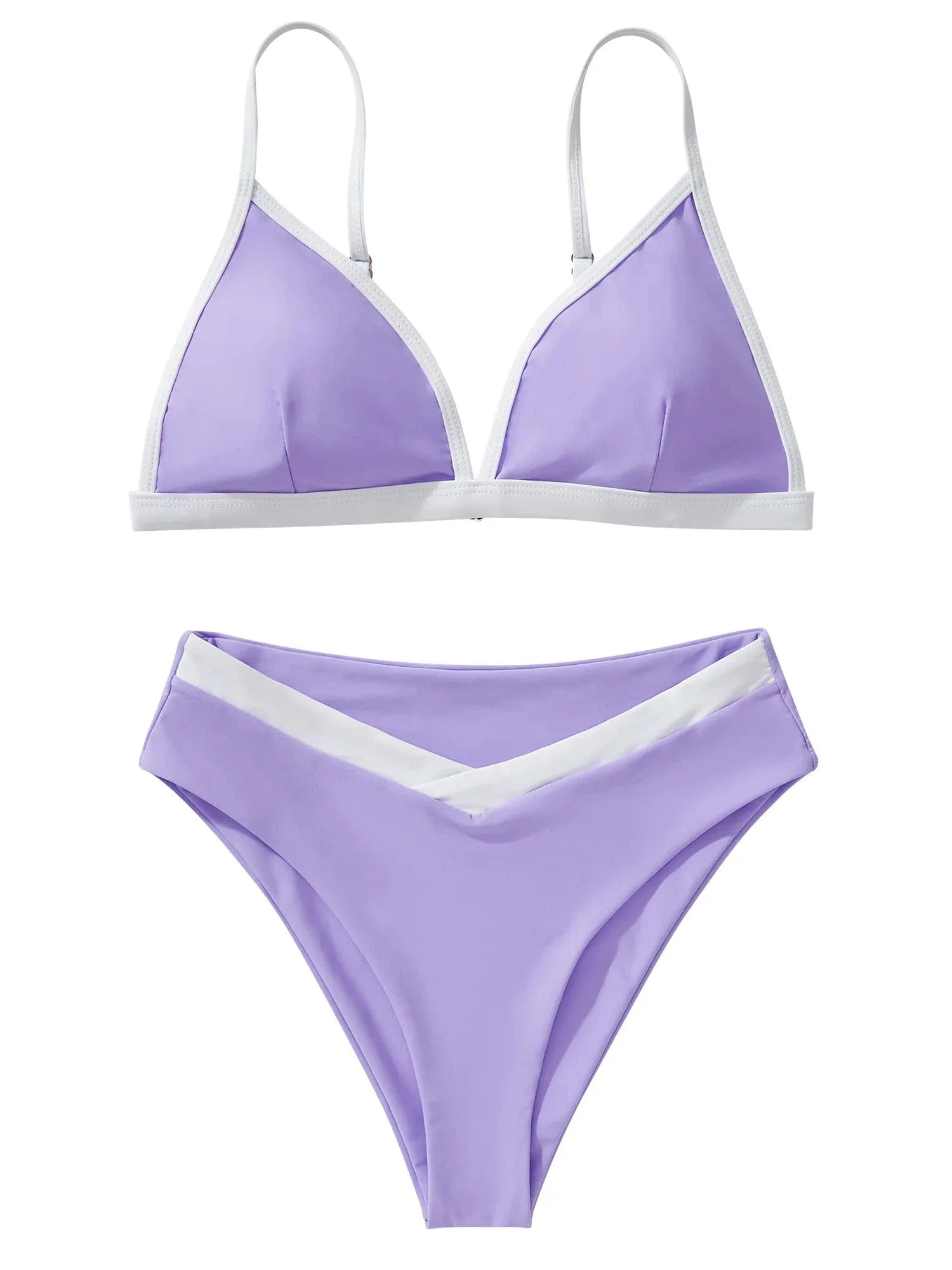 Triangle High Cut Bikini Set