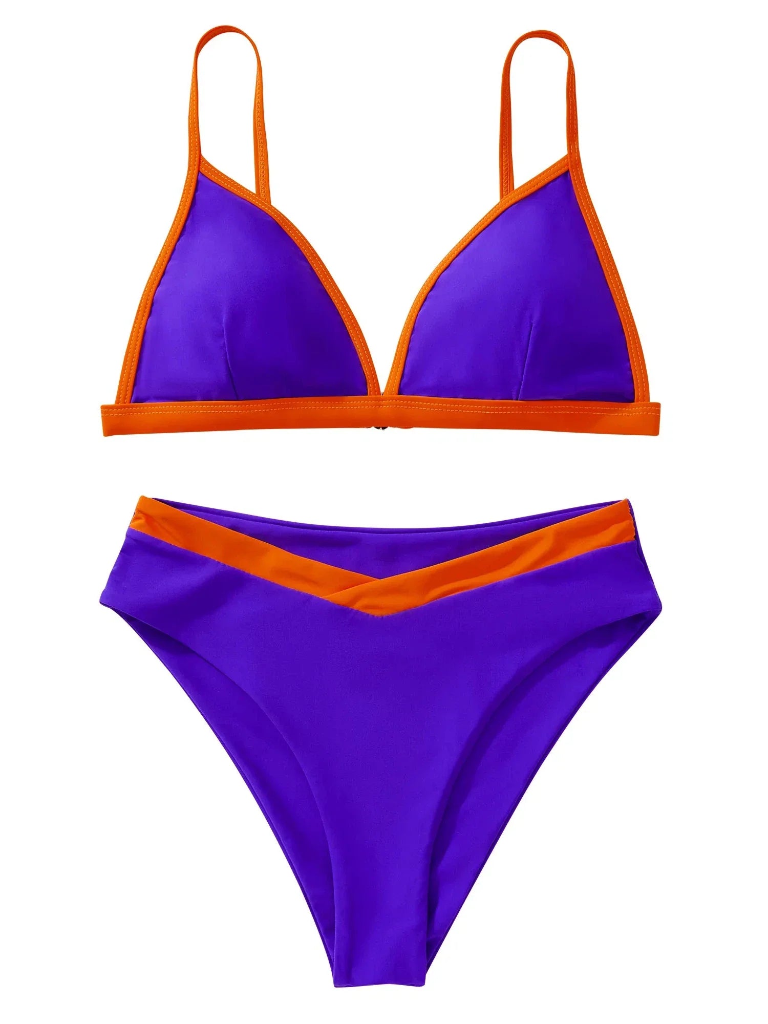 Triangle High Cut Bikini Set