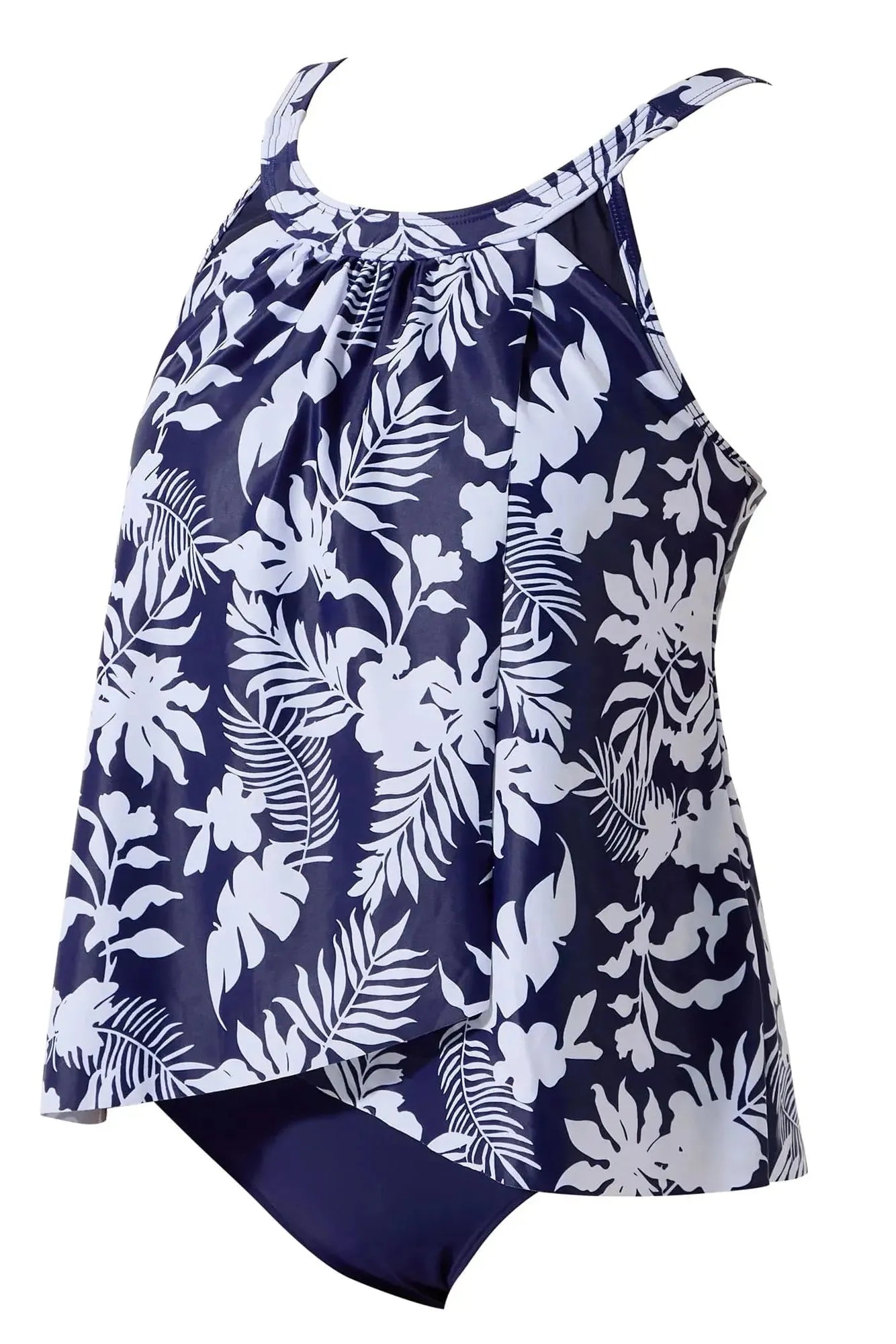 Ruffle Cover Tankini Swimsuit
