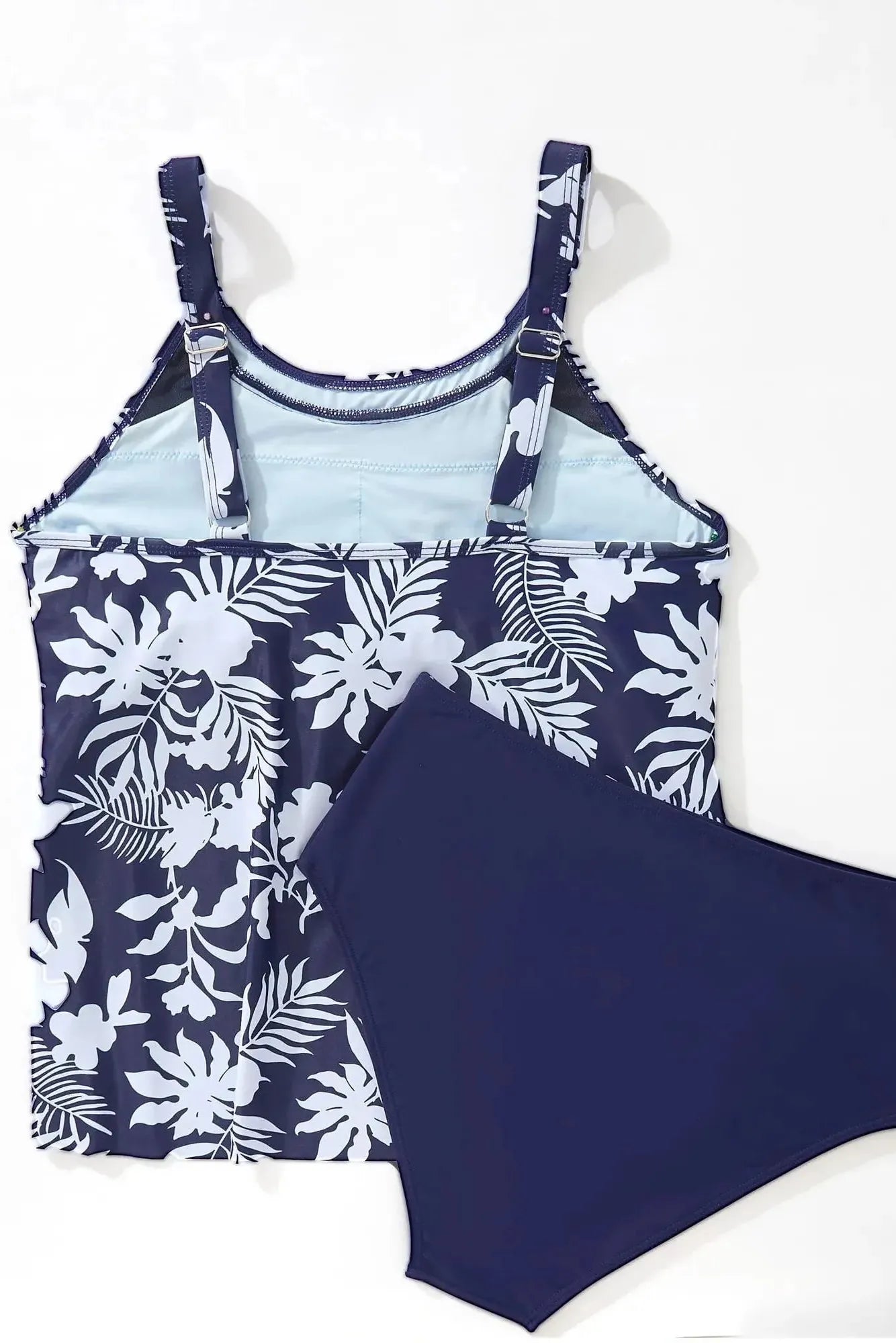 Ruffle Cover Tankini Swimsuit