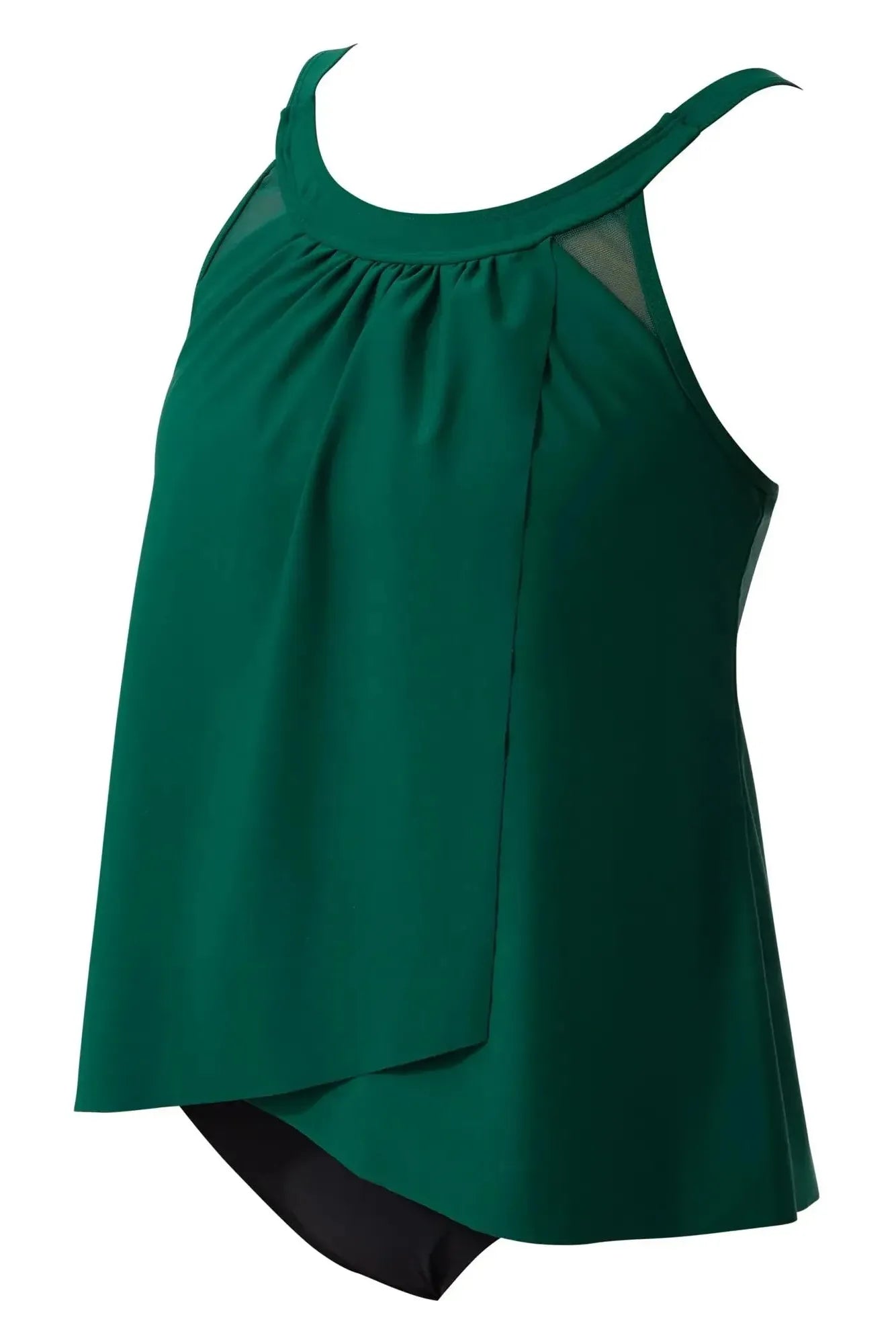 Ruffle Cover Tankini Swimsuit