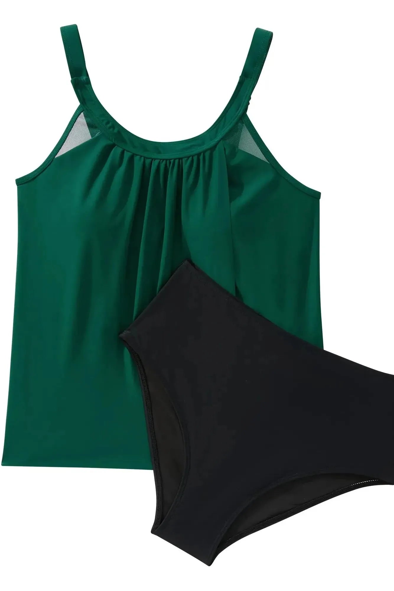 Ruffle Cover Tankini Swimsuit