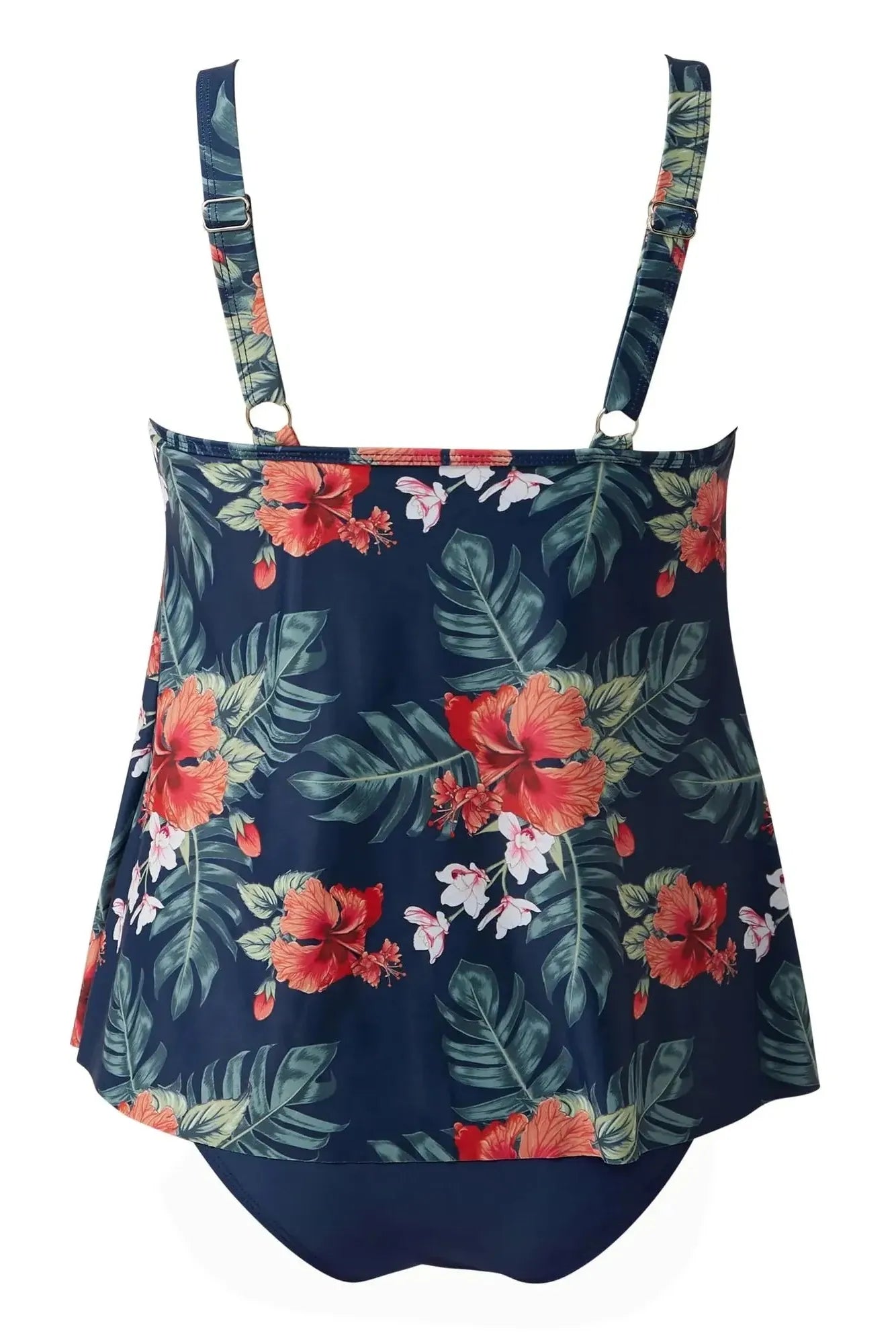 Ruffle Cover Tankini Swimsuit