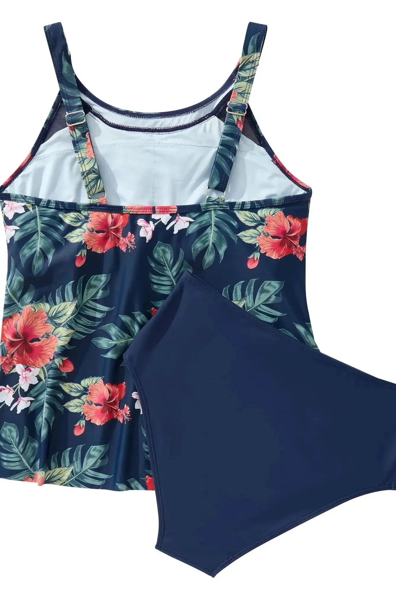 Ruffle Cover Tankini Swimsuit