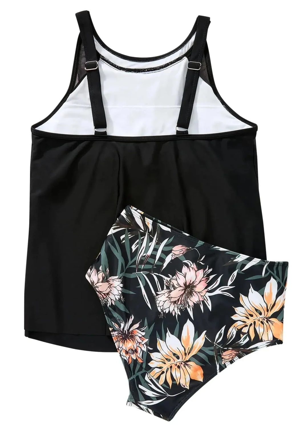 Ruffle Cover Tankini Swimsuit