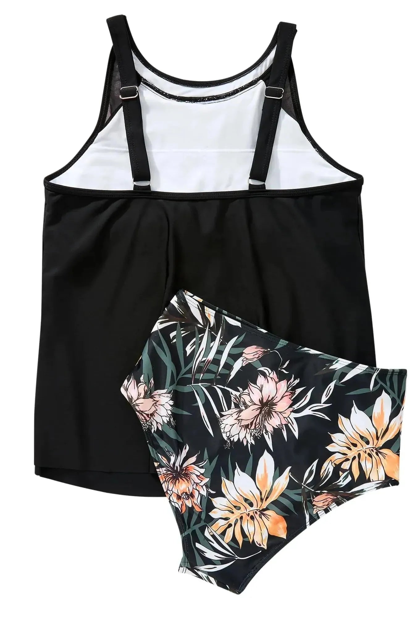 Ruffle Cover Tankini Swimsuit