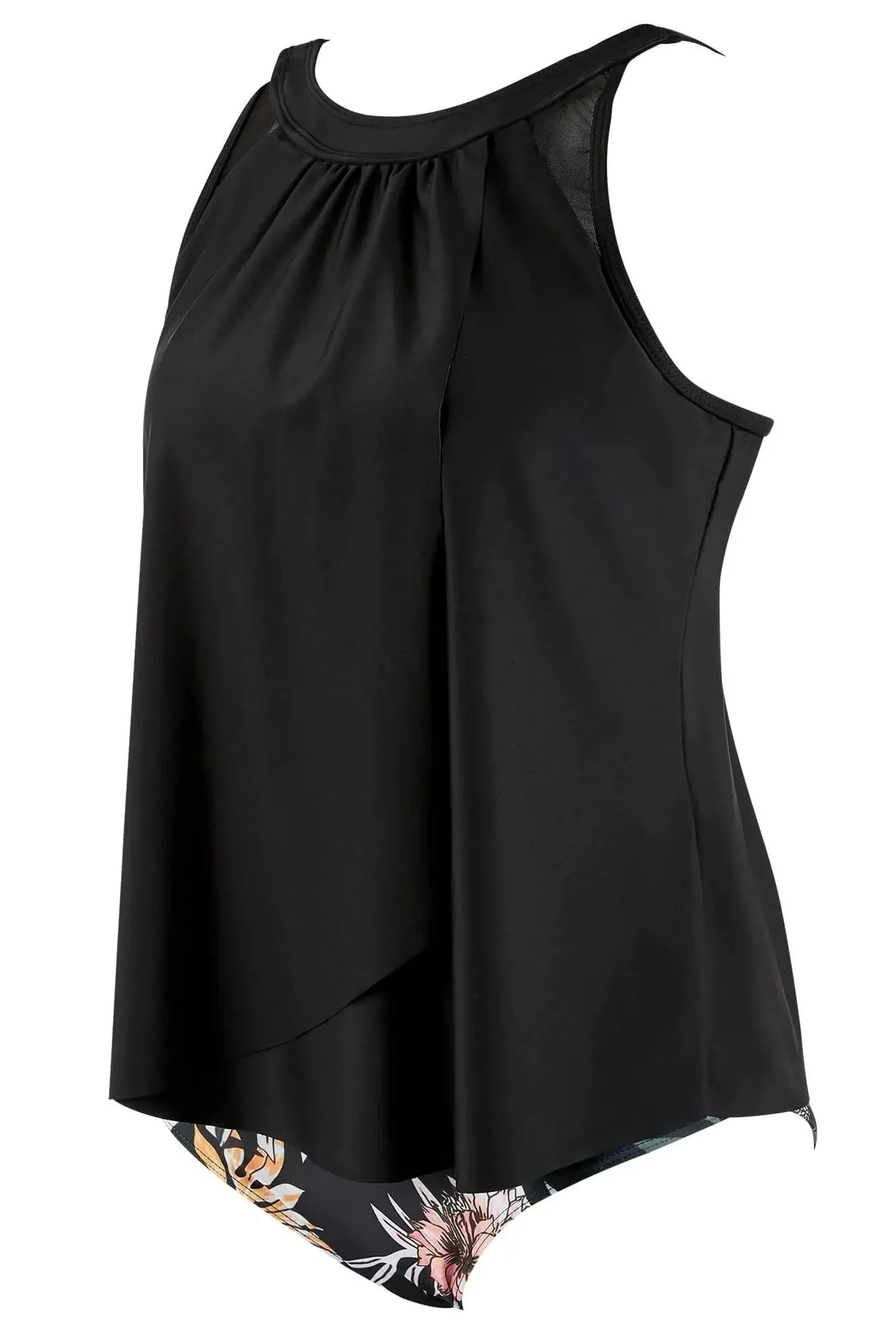 Ruffle Cover Tankini Swimsuit