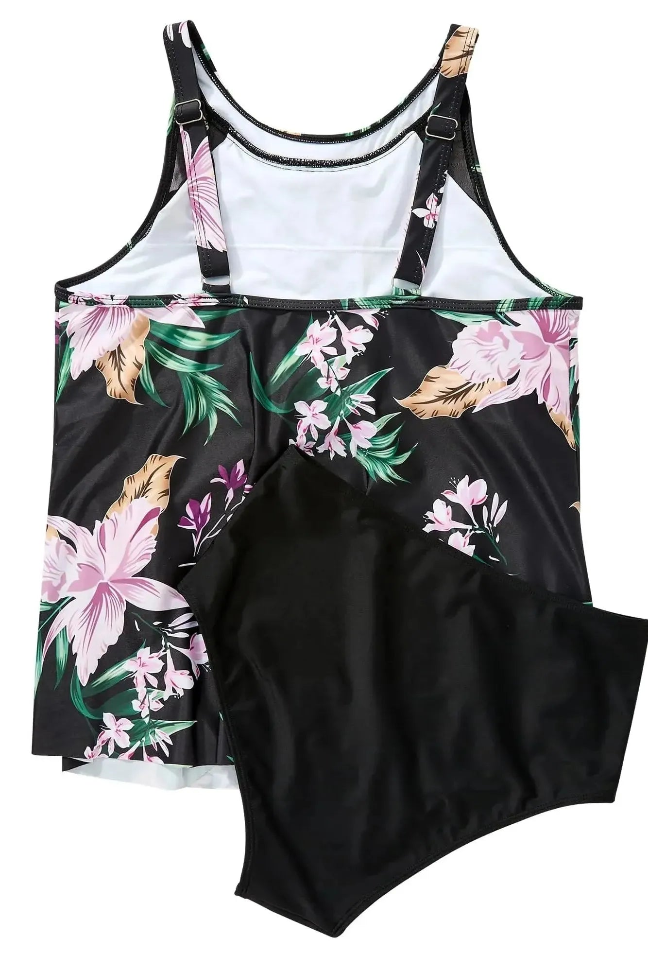 Ruffle Cover Tankini Swimsuit